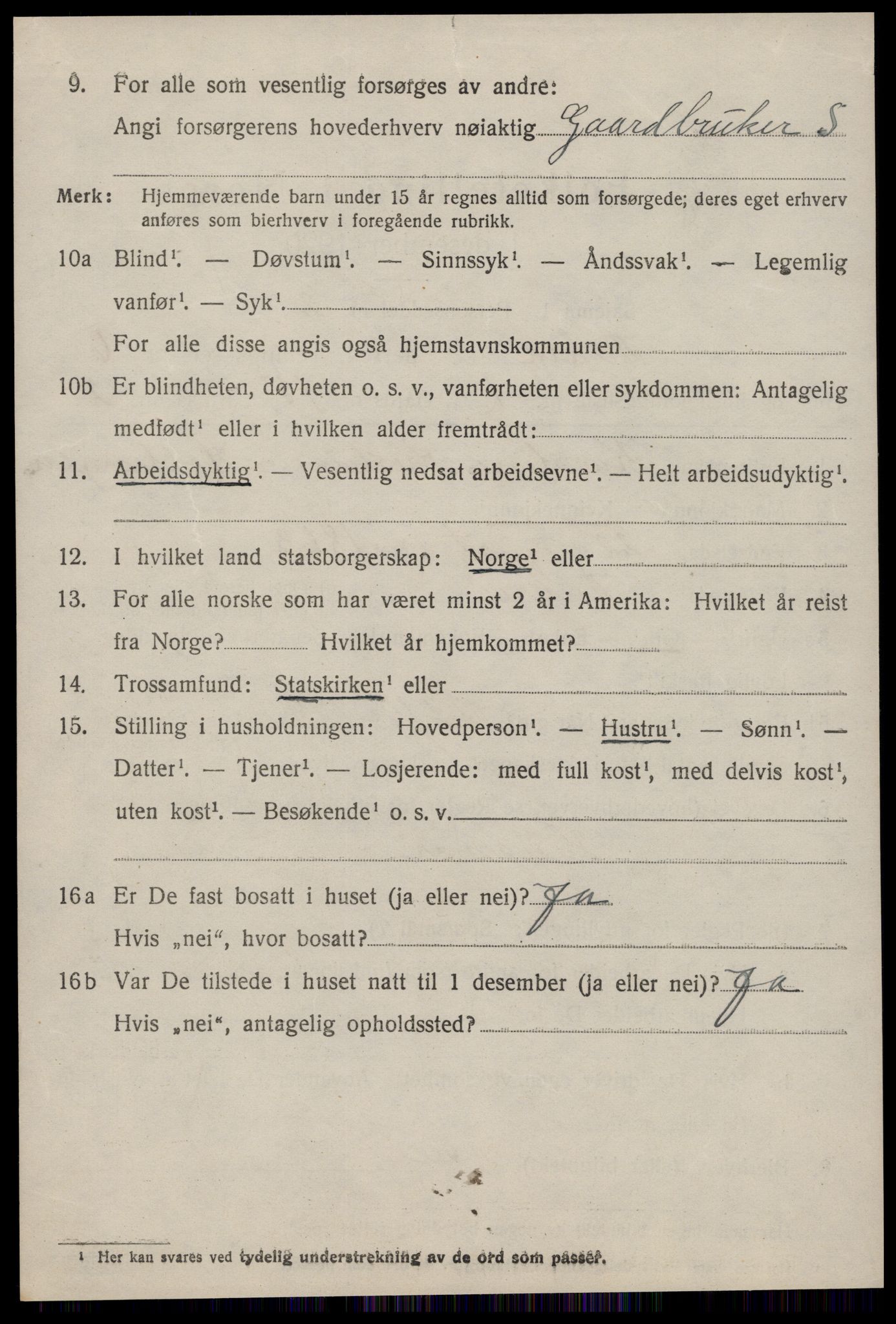 SAT, 1920 census for Aukra, 1920, p. 3946