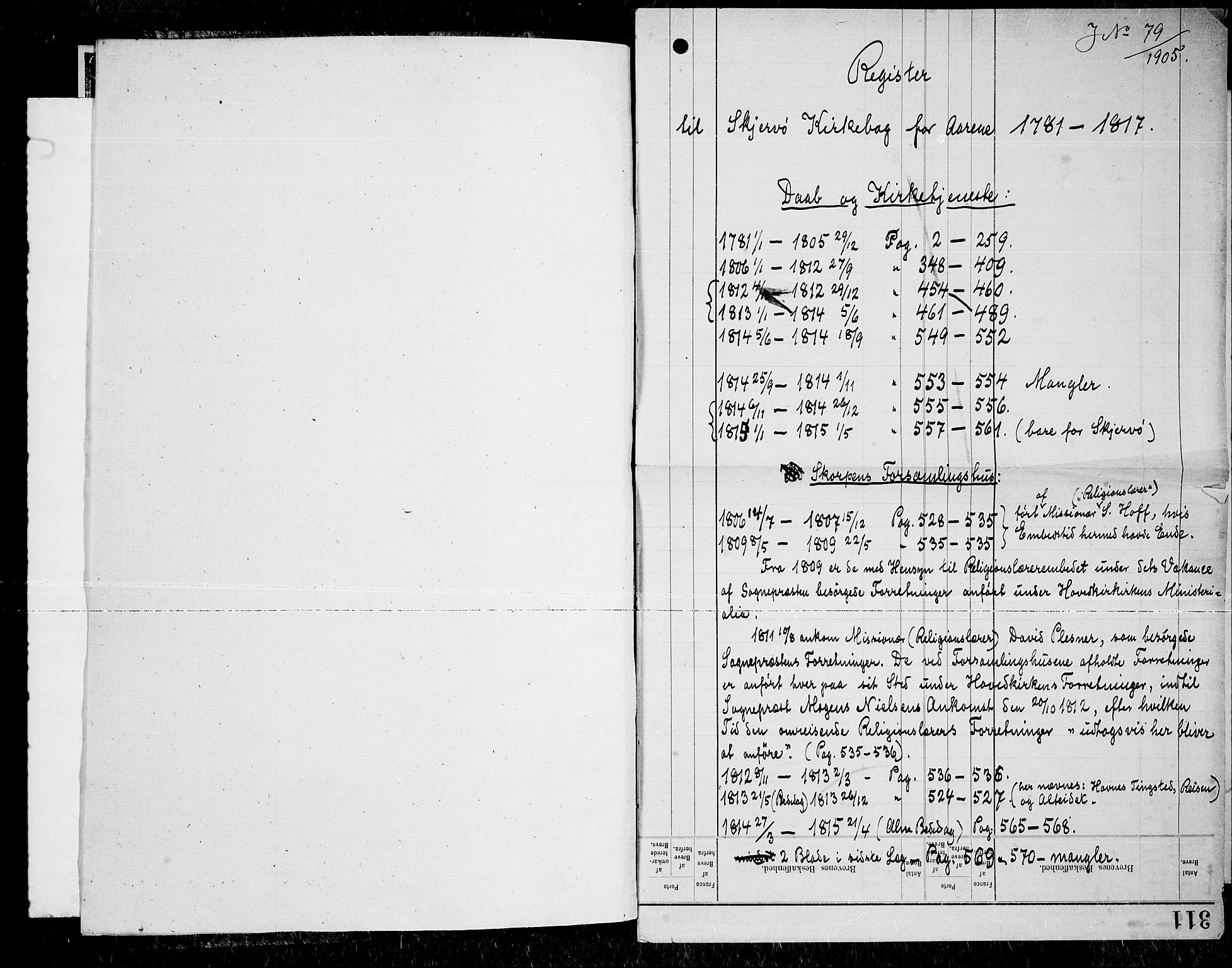 Skjervøy sokneprestkontor, SATØ/S-1300/H/Ha/Haa/L0002kirke: Parish register (official) no. 2, 1781-1817