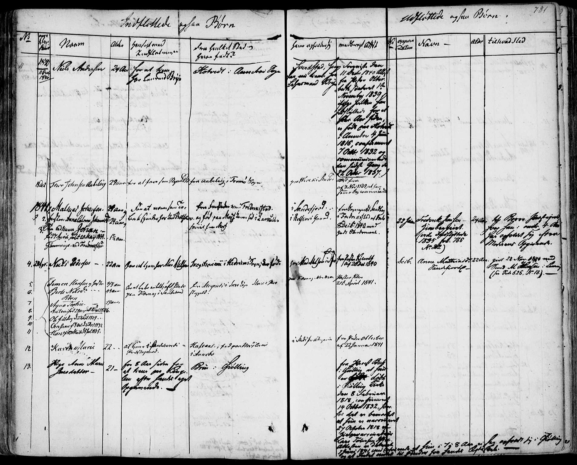 Sandar kirkebøker, AV/SAKO-A-243/F/Fa/L0005: Parish register (official) no. 5, 1832-1847, p. 780-781