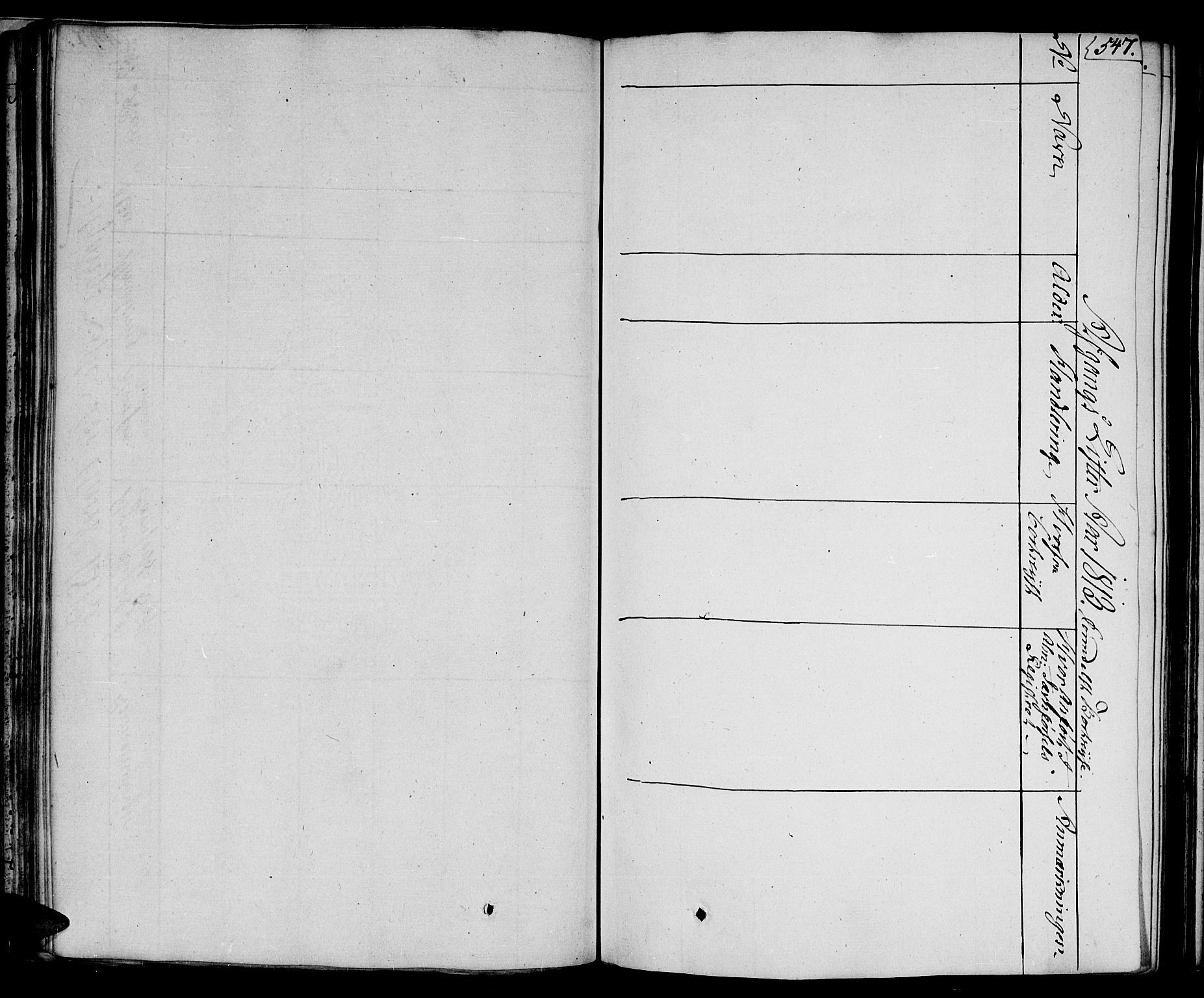 Arendal sokneprestkontor, Trefoldighet, SAK/1111-0040/F/Fa/L0003: Parish register (official) no. A 3, 1805-1868, p. 547