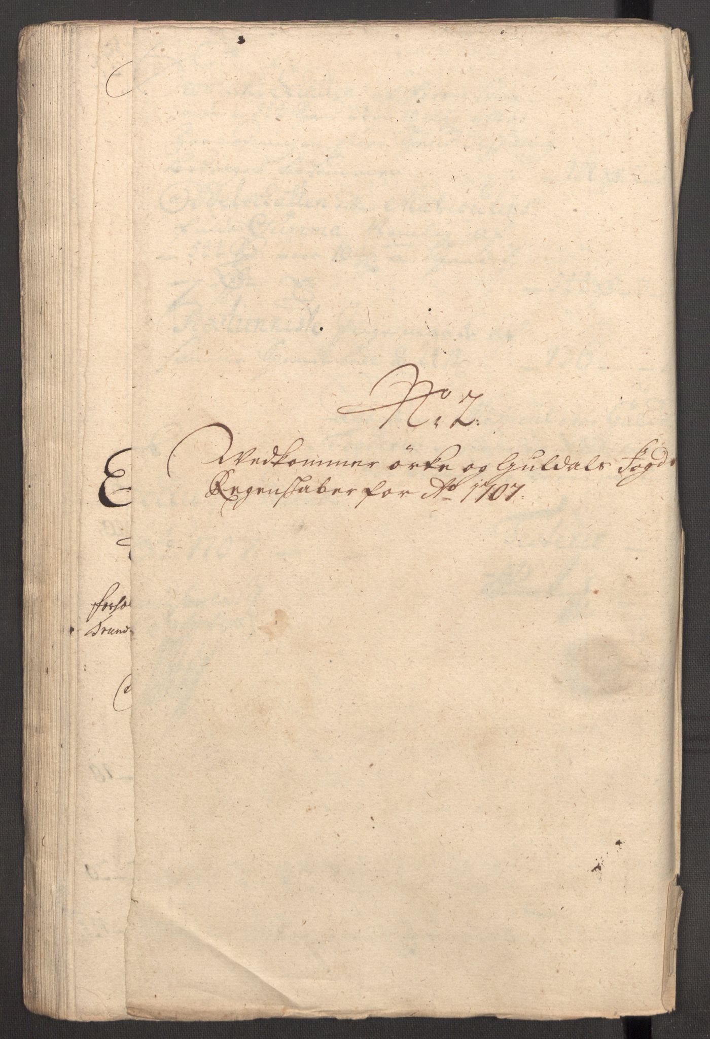 Rentekammeret inntil 1814, Reviderte regnskaper, Fogderegnskap, RA/EA-4092/R60/L3957: Fogderegnskap Orkdal og Gauldal, 1707, p. 159