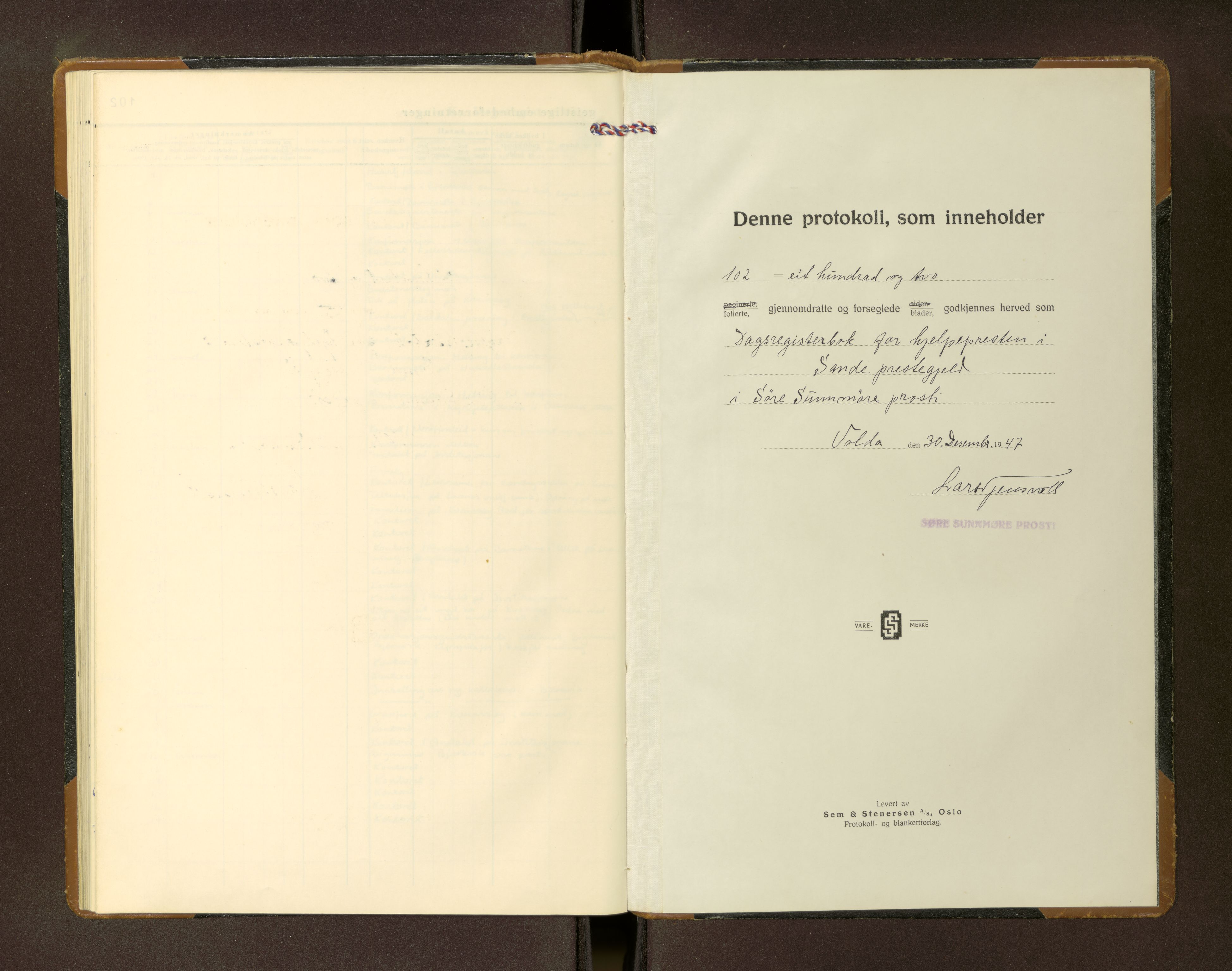 Ministerialprotokoller, klokkerbøker og fødselsregistre - Møre og Romsdal, AV/SAT-A-1454/503/L0045: Diary records no. 503---, 1947-1981