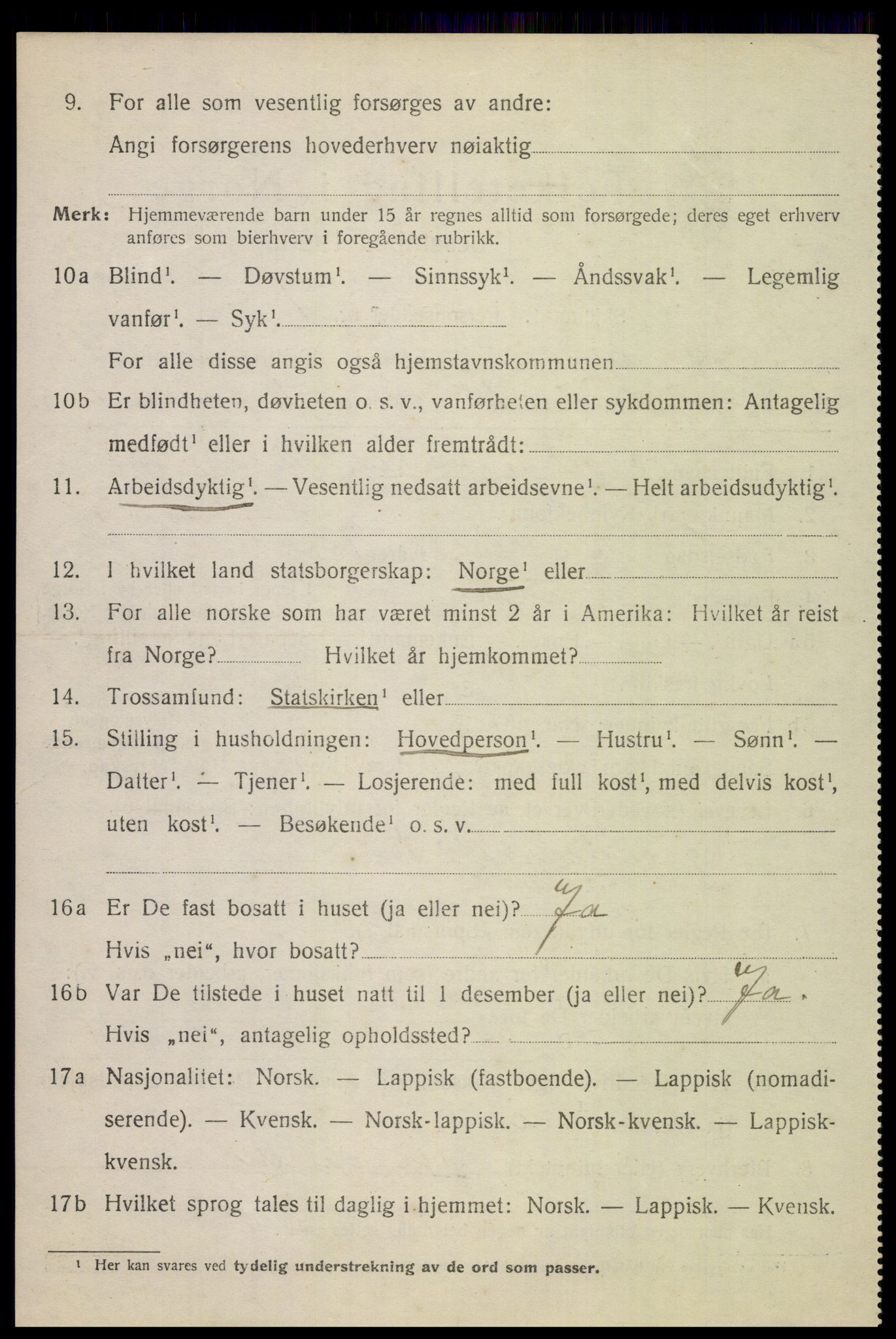 SAT, 1920 census for Beiarn, 1920, p. 1895