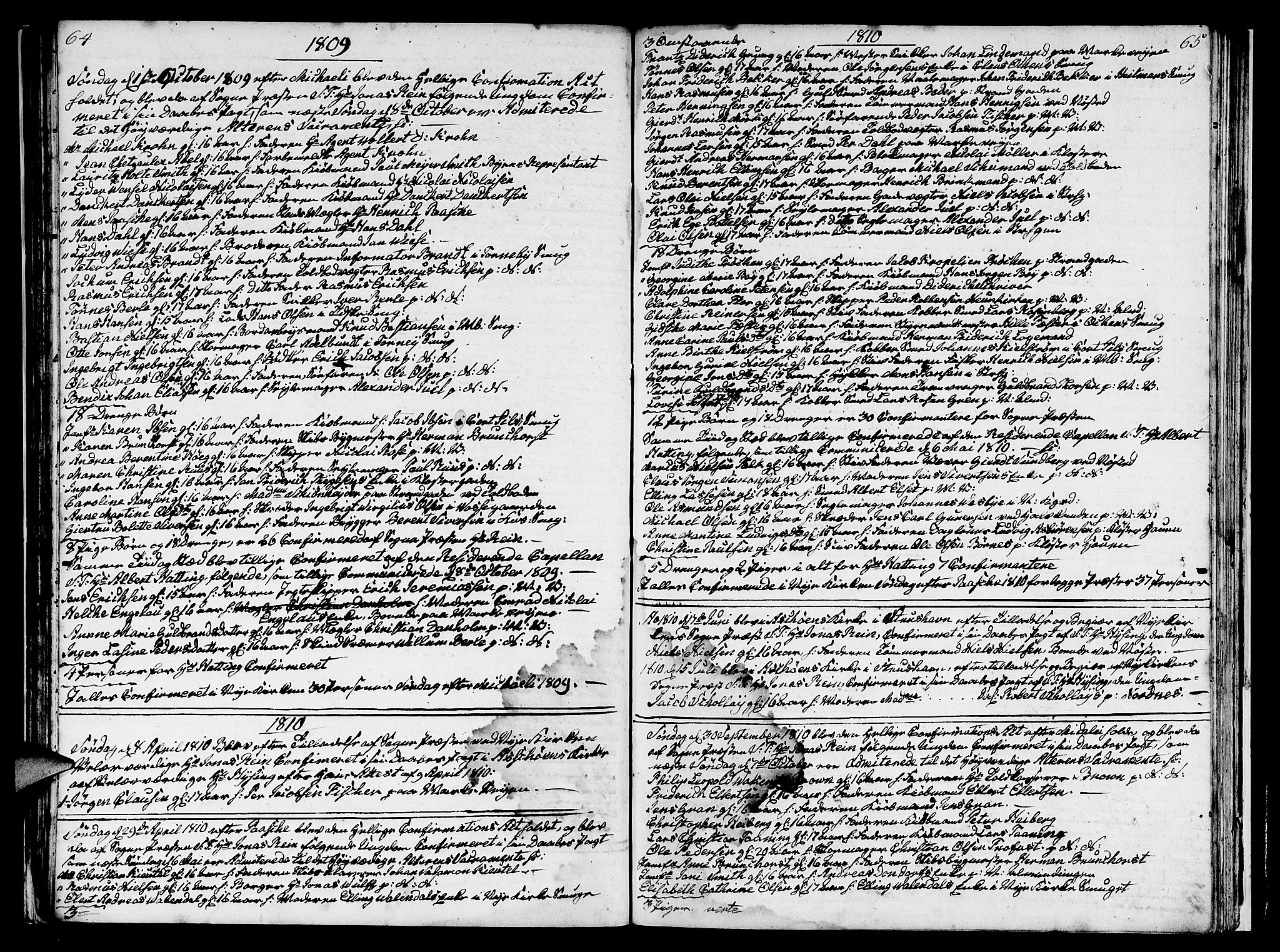 Nykirken Sokneprestembete, SAB/A-77101/H/Hab: Parish register (copy) no. A 1, 1770-1821, p. 64-65