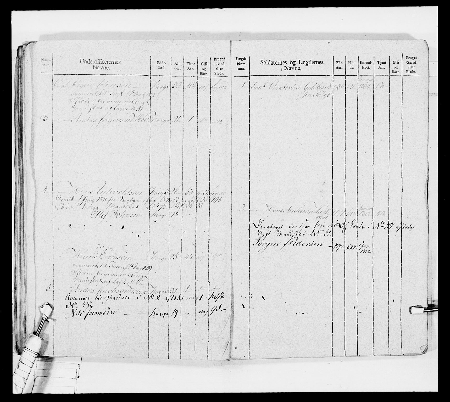 Generalitets- og kommissariatskollegiet, Det kongelige norske kommissariatskollegium, AV/RA-EA-5420/E/Eh/L0033: Nordafjelske gevorbne infanteriregiment, 1810, p. 323