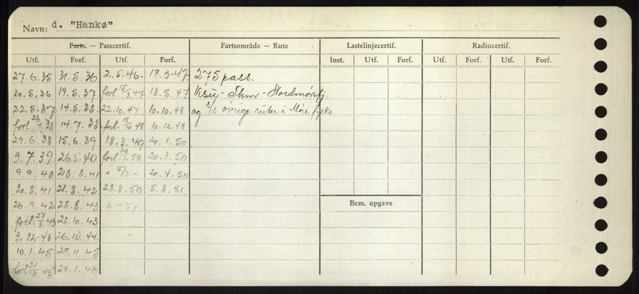 Sjøfartsdirektoratet med forløpere, Skipsmålingen, RA/S-1627/H/Hd/L0014: Fartøy, H-Havl, p. 198