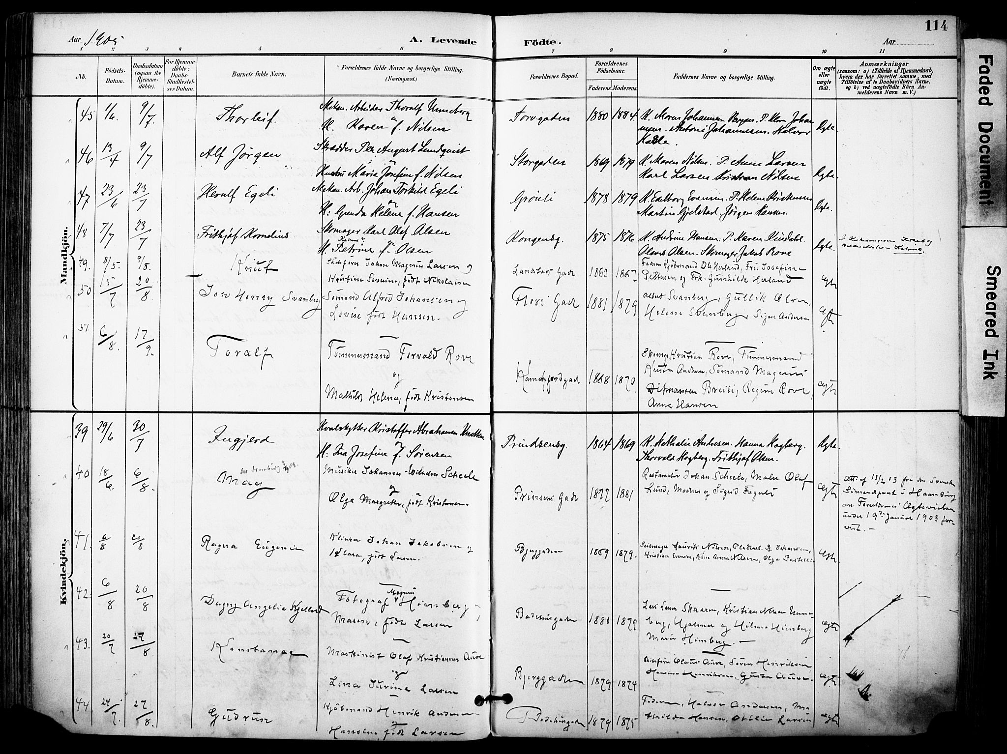 Sandefjord kirkebøker, AV/SAKO-A-315/F/Fa/L0004: Parish register (official) no. 4, 1894-1905, p. 114