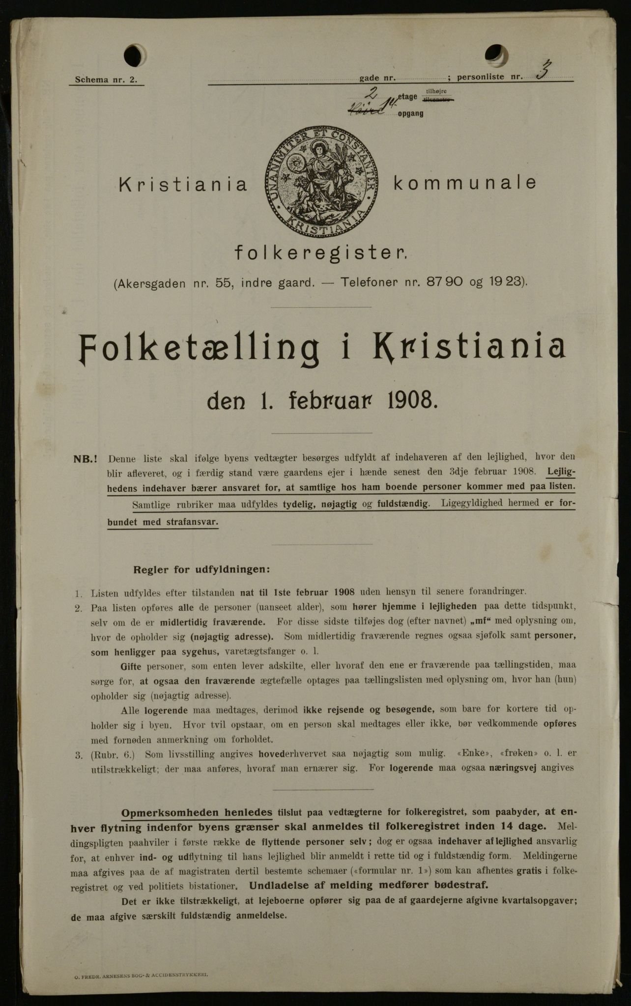 OBA, Municipal Census 1908 for Kristiania, 1908, p. 38413