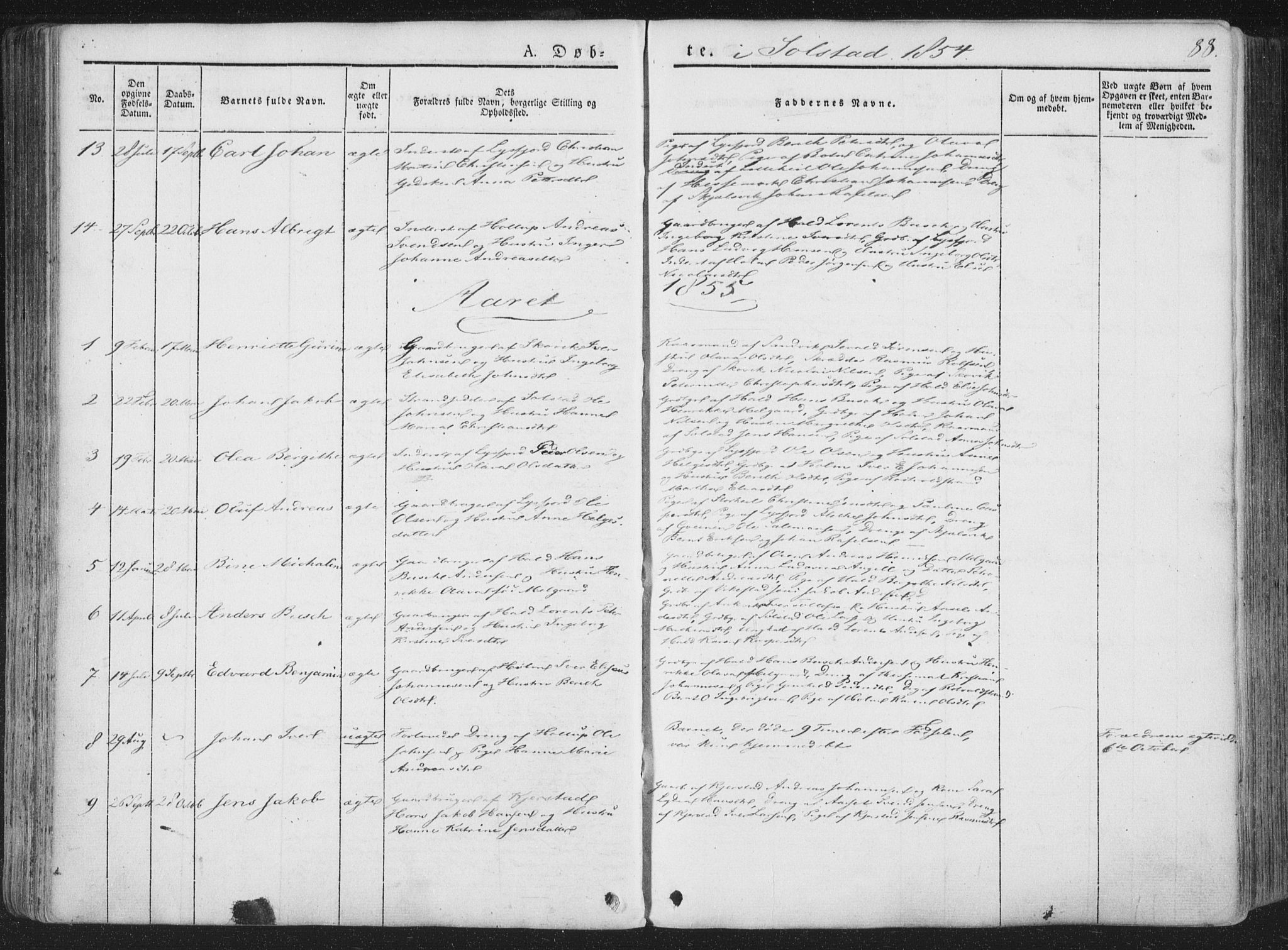 Ministerialprotokoller, klokkerbøker og fødselsregistre - Nordland, AV/SAT-A-1459/810/L0145: Parish register (official) no. 810A07 /2, 1841-1862, p. 88