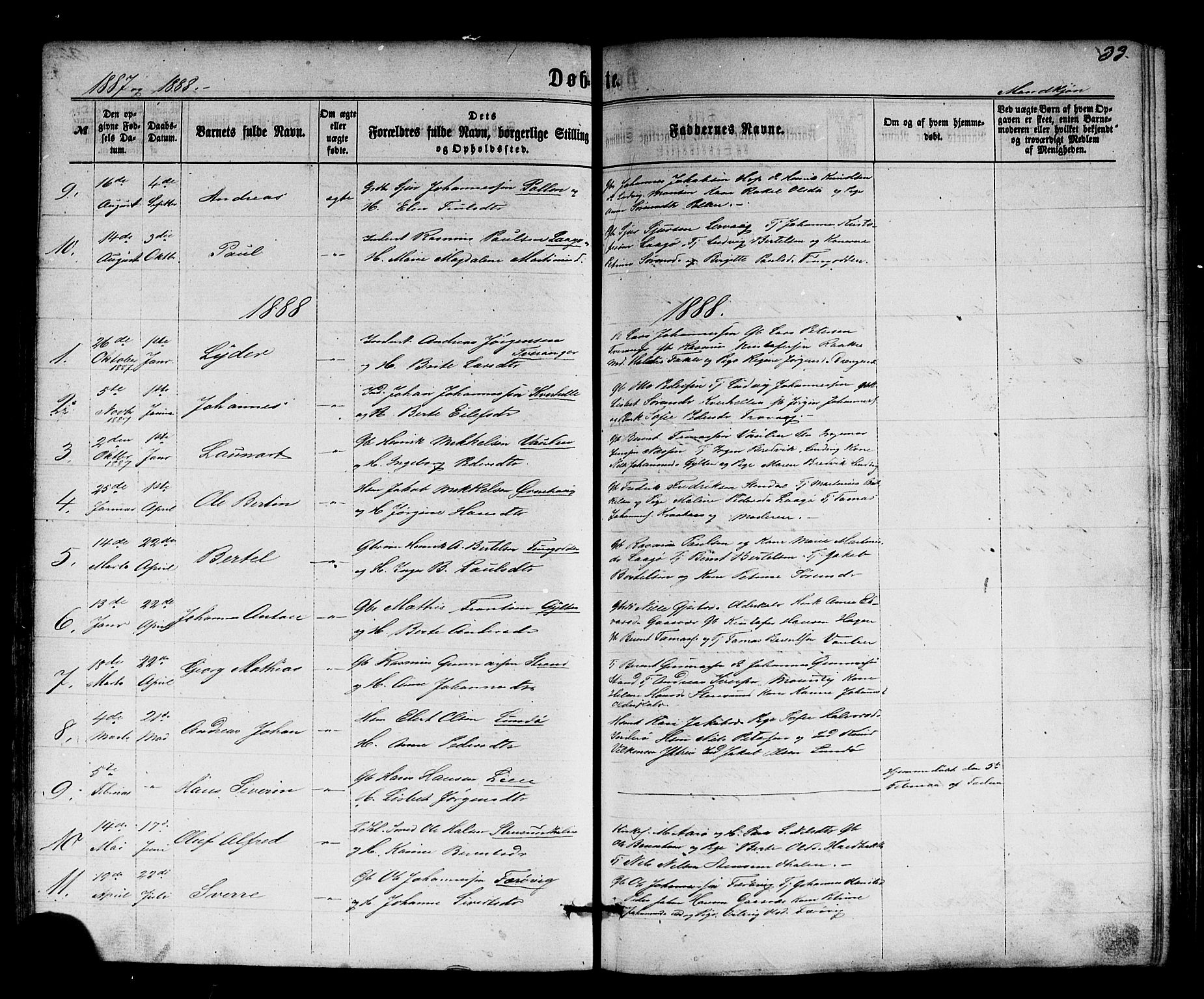 Solund sokneprestembete, AV/SAB-A-81401: Parish register (copy) no. A 1, 1860-1893, p. 33