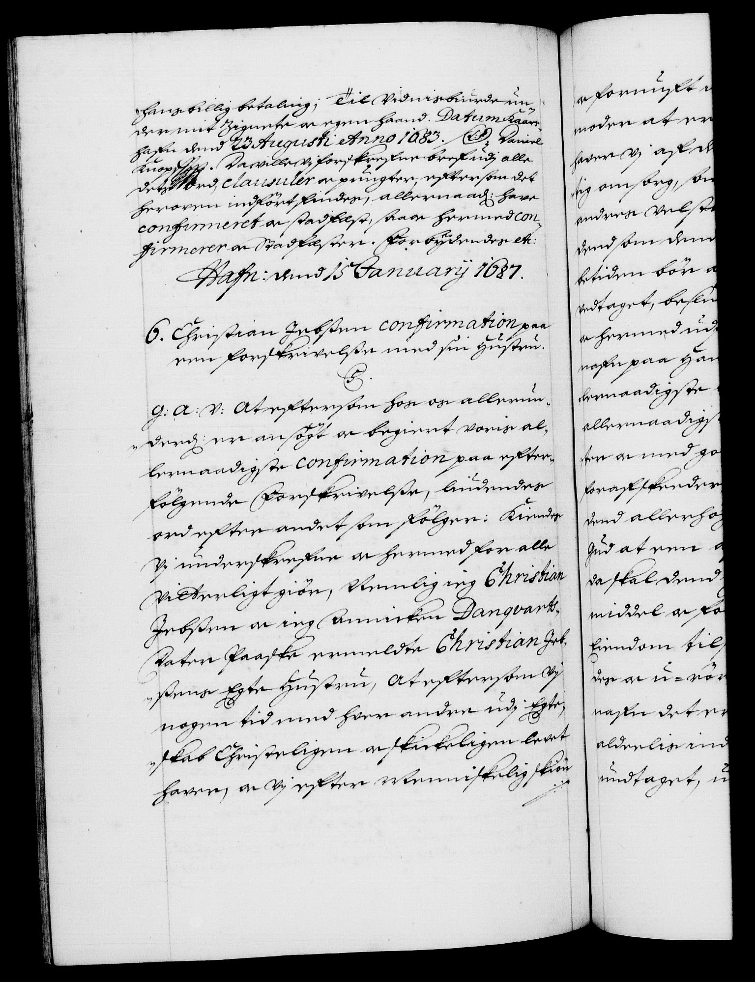 Danske Kanselli 1572-1799, AV/RA-EA-3023/F/Fc/Fca/Fcaa/L0014: Norske registre (mikrofilm), 1685-1687, p. 401b