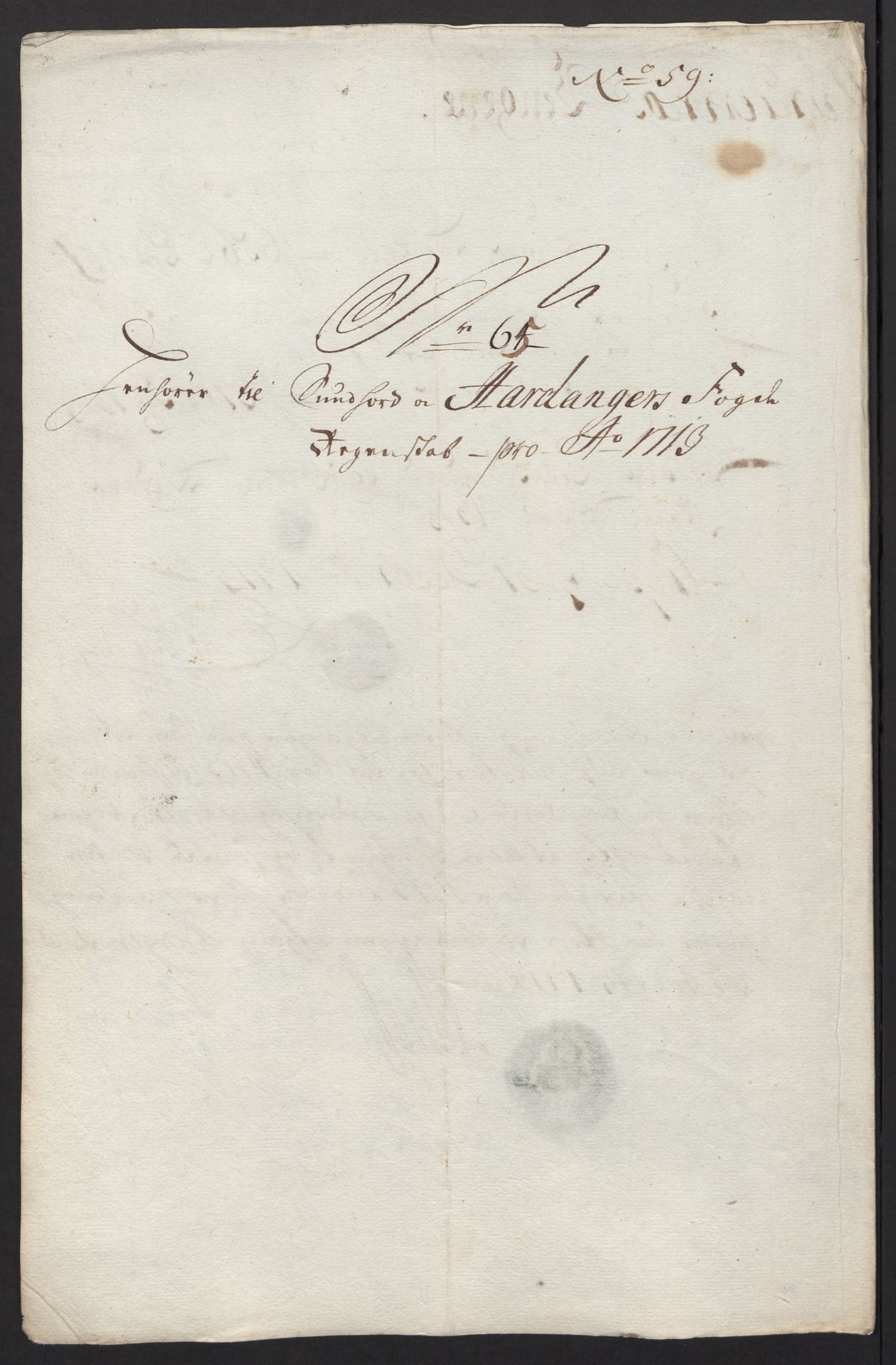 Rentekammeret inntil 1814, Reviderte regnskaper, Fogderegnskap, RA/EA-4092/R48/L2989: Fogderegnskap Sunnhordland og Hardanger, 1713, p. 368