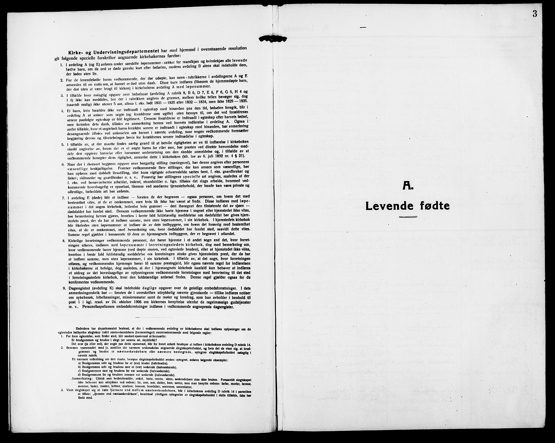 Ministerialprotokoller, klokkerbøker og fødselsregistre - Nordland, AV/SAT-A-1459/888/L1269: Parish register (copy) no. 888C07, 1913-1927, p. 3