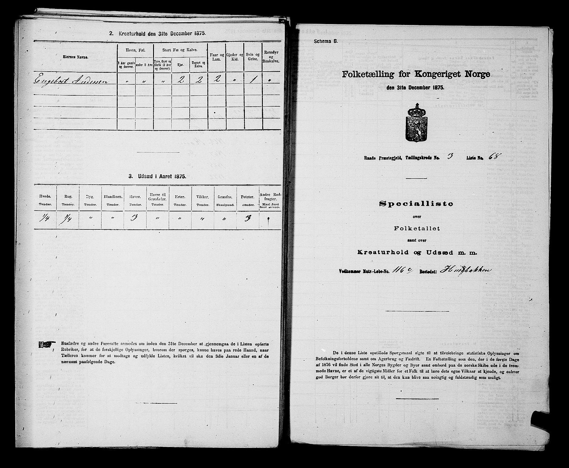 RA, 1875 census for 0135P Råde, 1875, p. 762