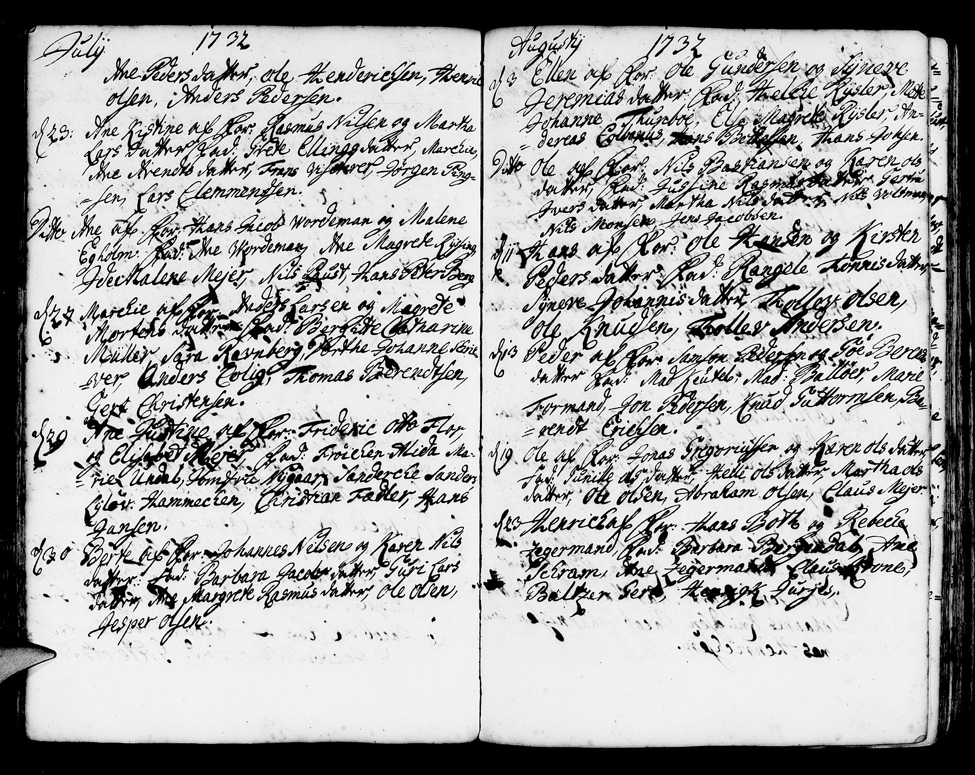 Korskirken sokneprestembete, SAB/A-76101/H/Haa/L0004: Parish register (official) no. A 4, 1720-1750, p. 113