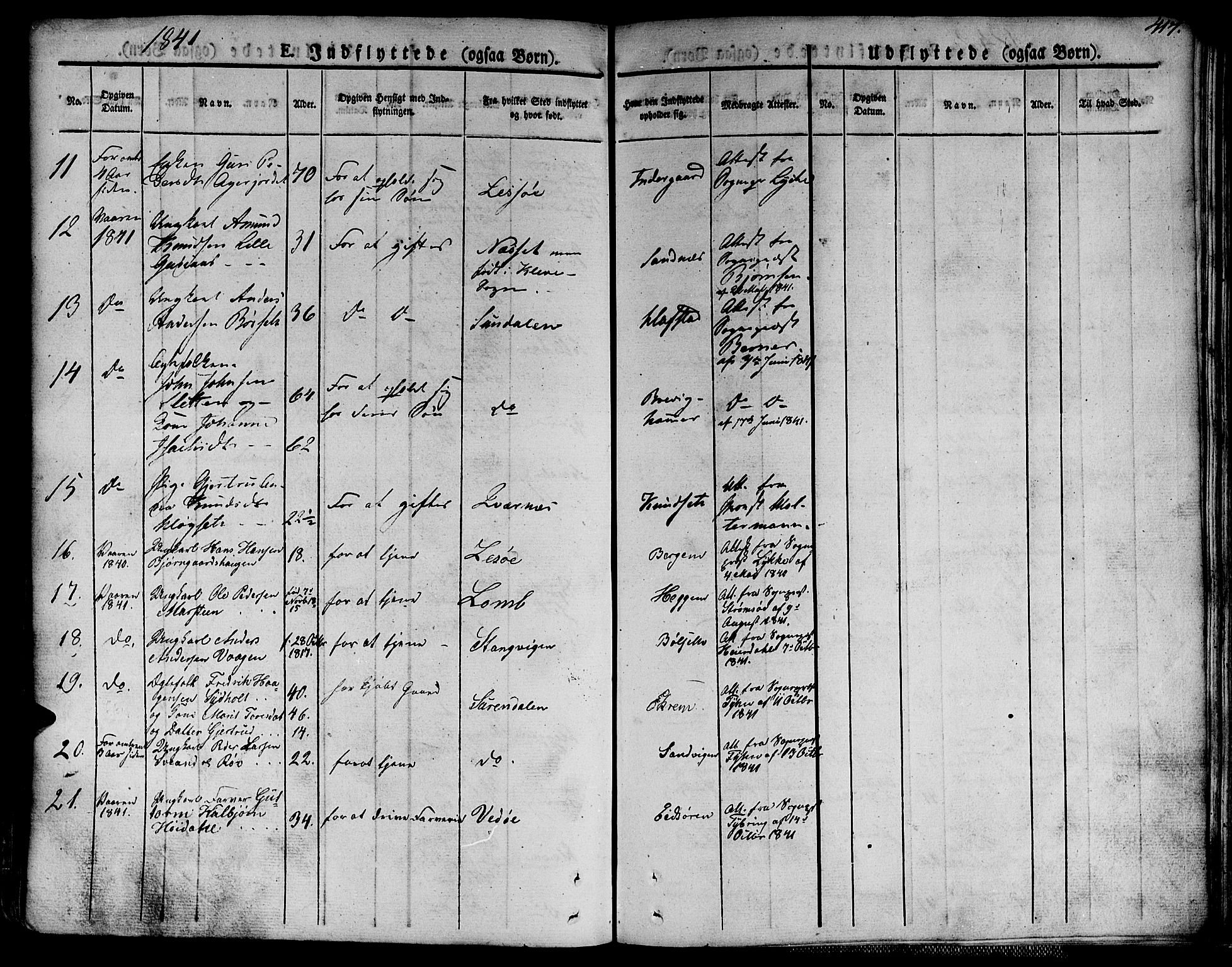 Ministerialprotokoller, klokkerbøker og fødselsregistre - Møre og Romsdal, AV/SAT-A-1454/586/L0983: Parish register (official) no. 586A09, 1829-1843, p. 417