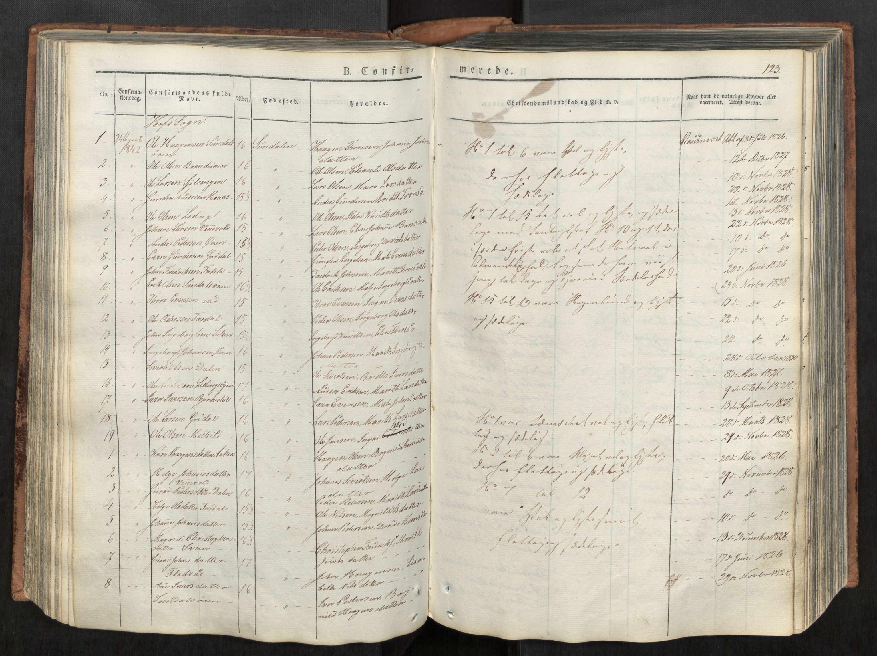 Ministerialprotokoller, klokkerbøker og fødselsregistre - Møre og Romsdal, AV/SAT-A-1454/590/L1012: Parish register (official) no. 590A04, 1832-1846, p. 123