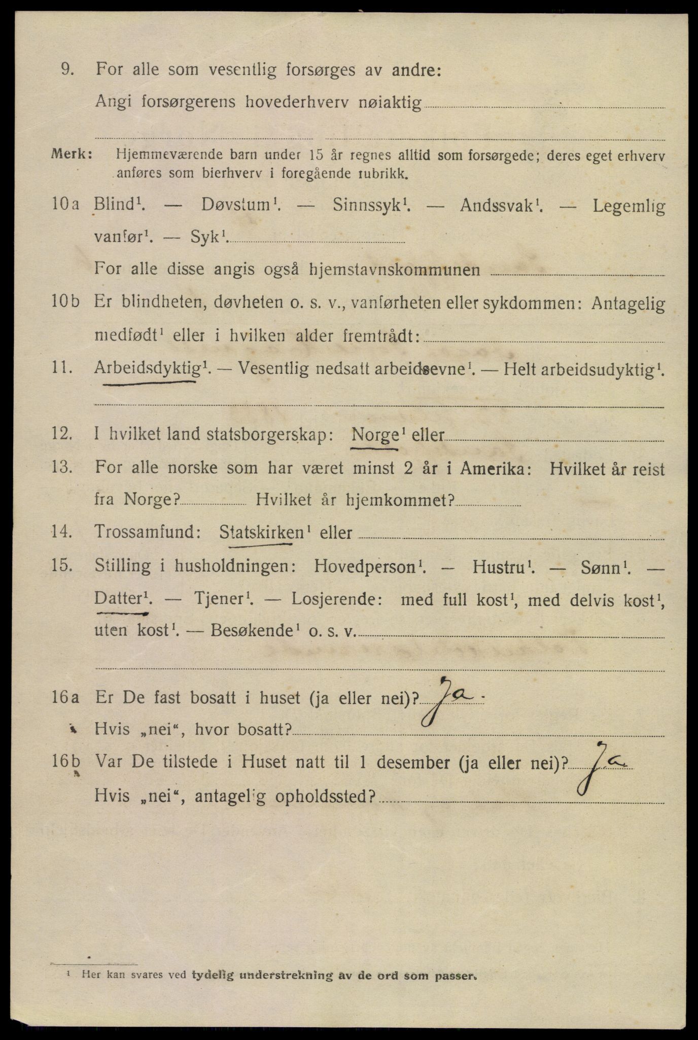 SAKO, 1920 census for Sandefjord, 1920, p. 9445