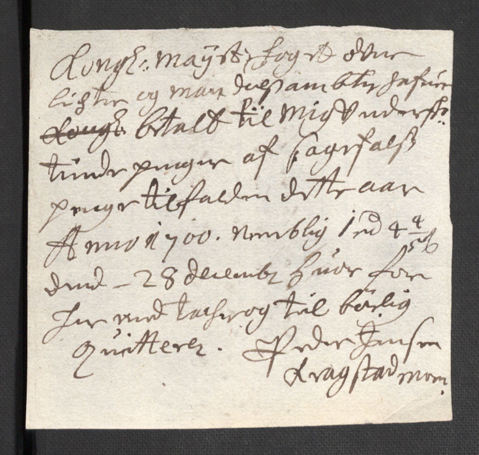 Rentekammeret inntil 1814, Reviderte regnskaper, Fogderegnskap, RA/EA-4092/R43/L2548: Fogderegnskap Lista og Mandal, 1700, p. 176