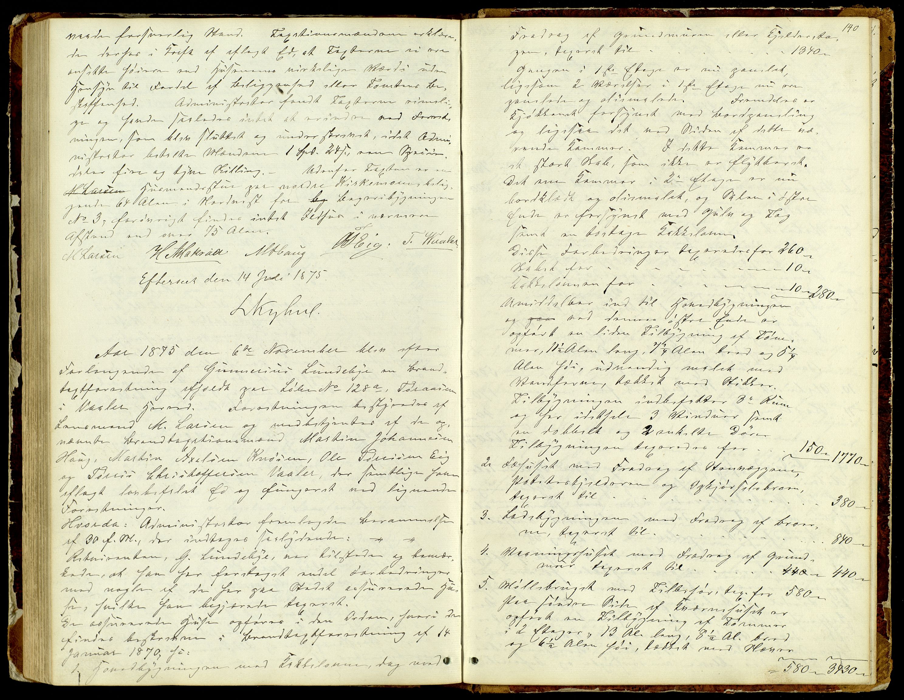 Norges Brannkasse, Våler, Hedmark, AV/SAH-NBRANV-019/F/L0001: Branntakstprotokoll, 1861-1876, p. 139b-140a