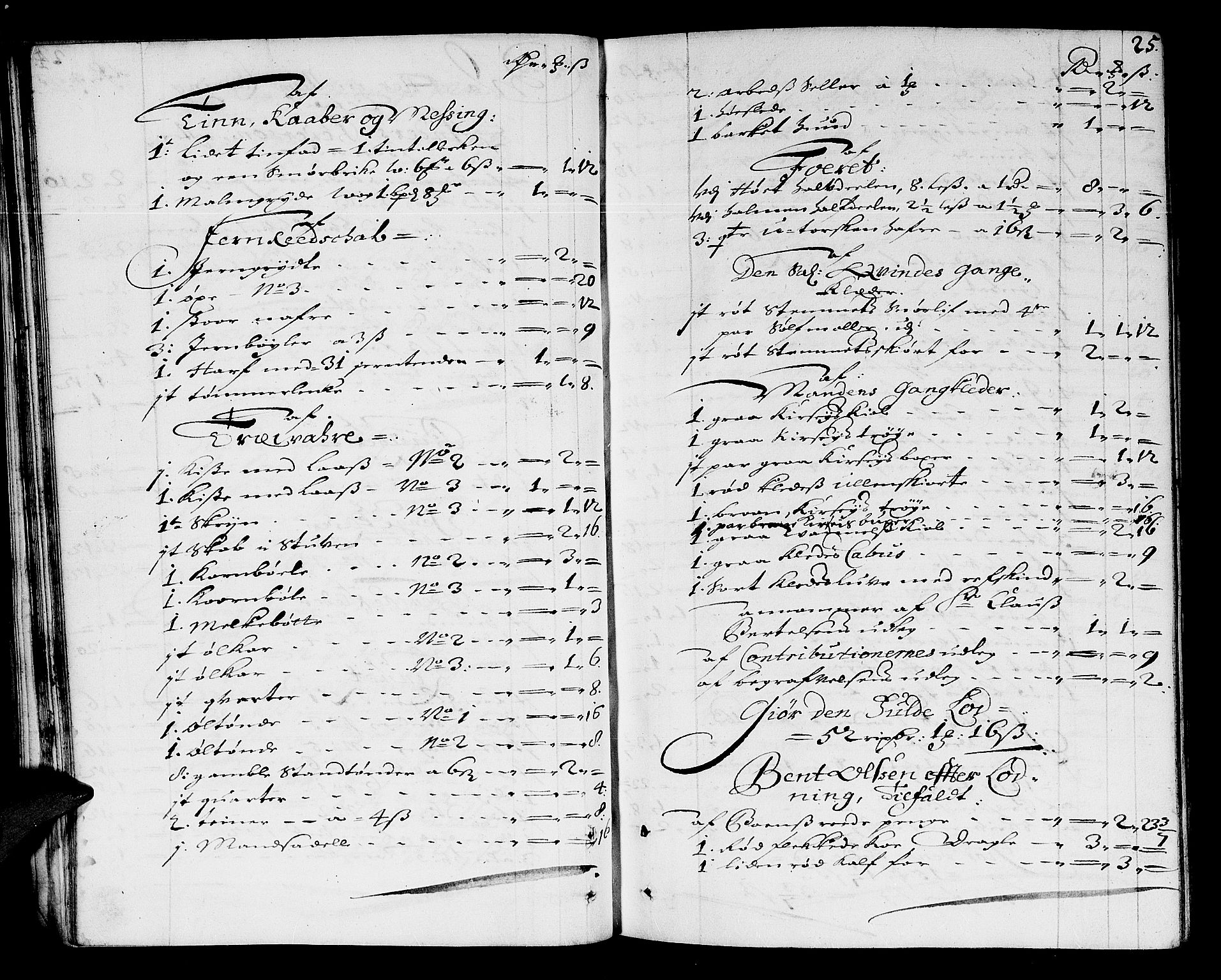 Larvik sorenskriveri, AV/SAKO-A-83/H/Hd/Hda/L0003: Skifteprotokoll, 1689-1692, p. 24b-25a