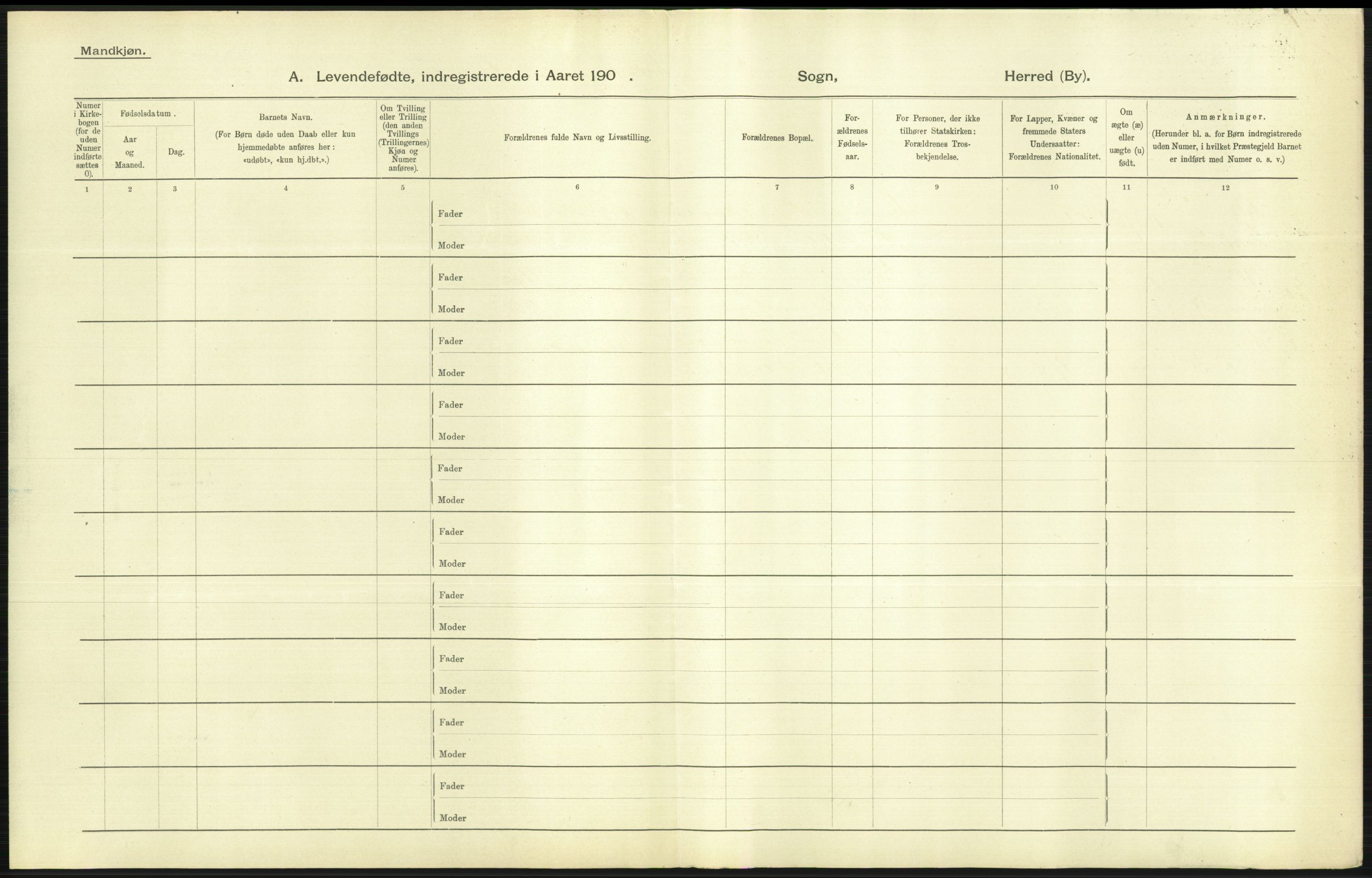 Statistisk sentralbyrå, Sosiodemografiske emner, Befolkning, AV/RA-S-2228/D/Df/Dfa/Dfaa/L0006: Kristians amt: Fødte, gifte, døde, 1903, p. 67