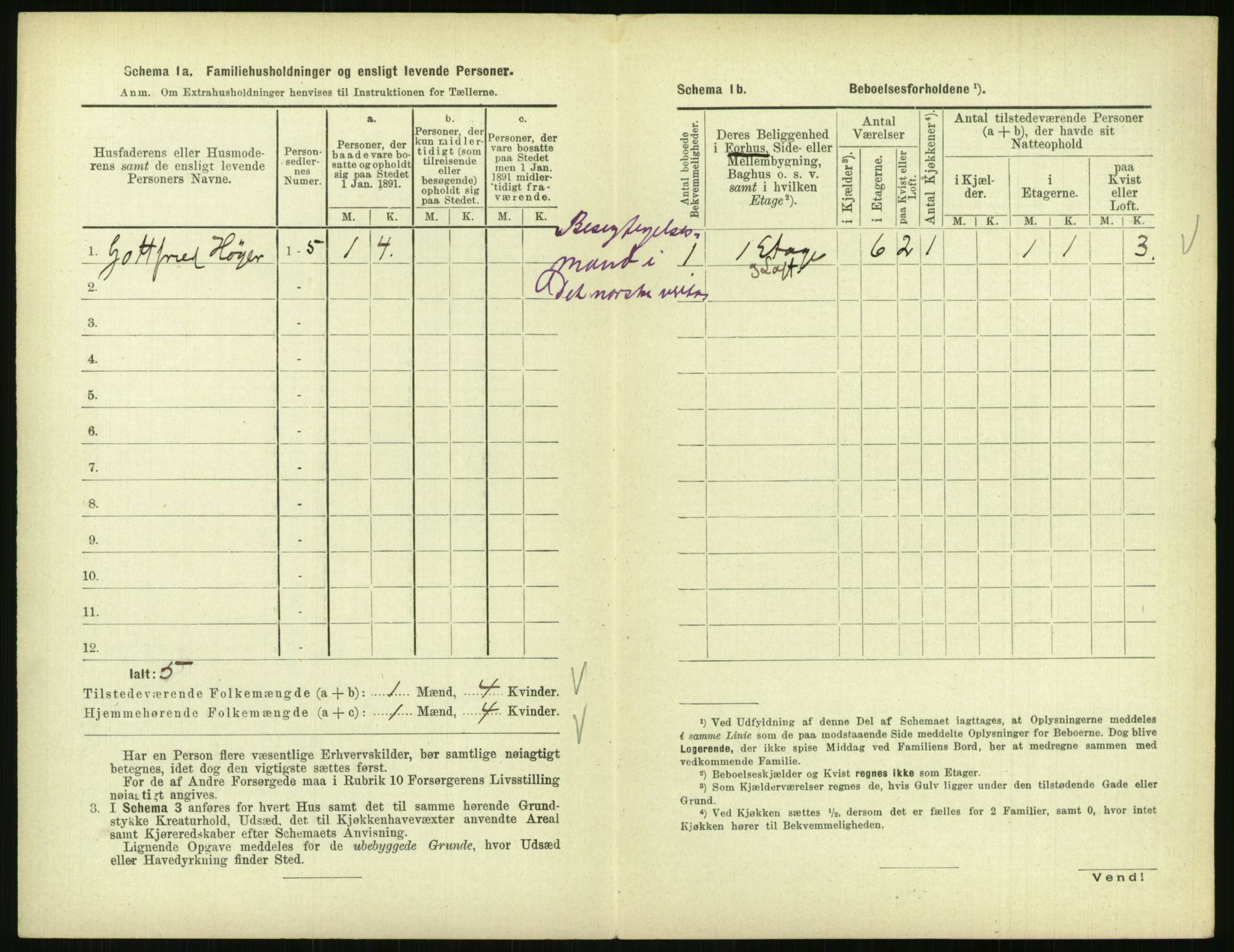 RA, 1891 census for 0903 Arendal, 1891, p. 157