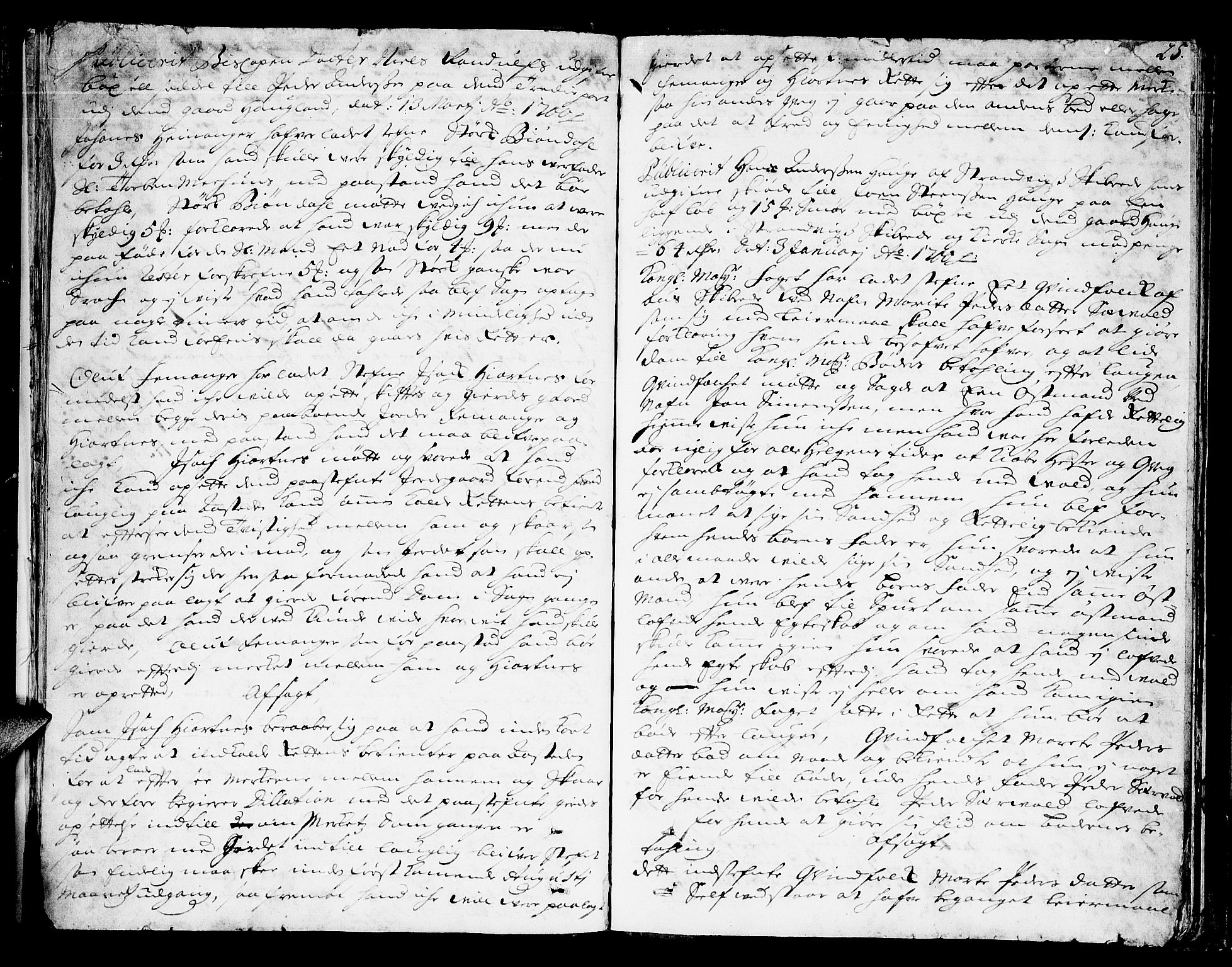 Sunnhordland sorenskrivar, AV/SAB-A-2401/1/F/Faa/L0024: Tingbøker, 1700, p. 24b-25a