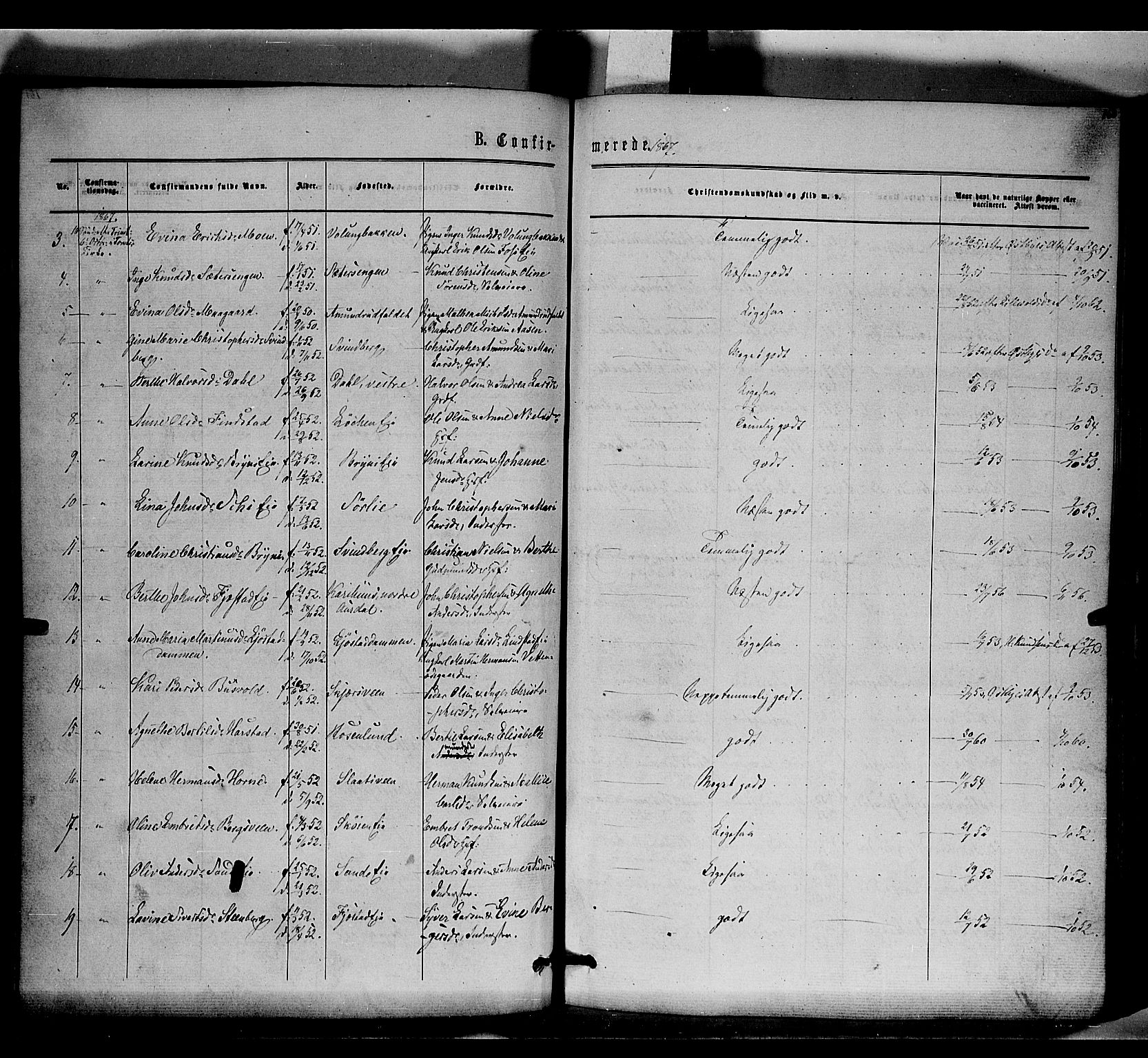 Romedal prestekontor, AV/SAH-PREST-004/K/L0005: Parish register (official) no. 5, 1862-1874, p. 168