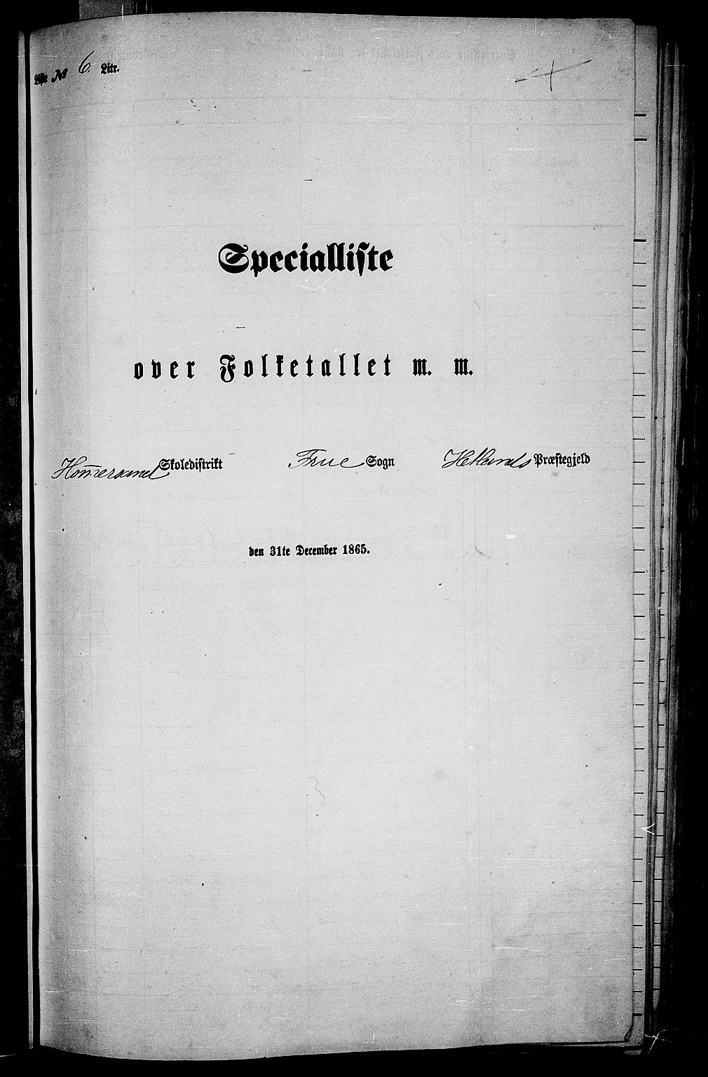 RA, 1865 census for Hetland, 1865, p. 66