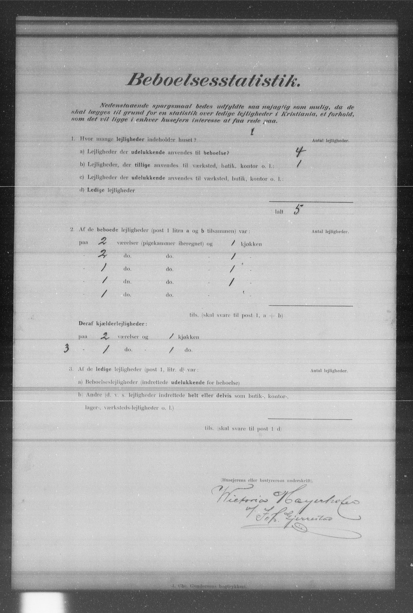 OBA, Municipal Census 1902 for Kristiania, 1902, p. 16445