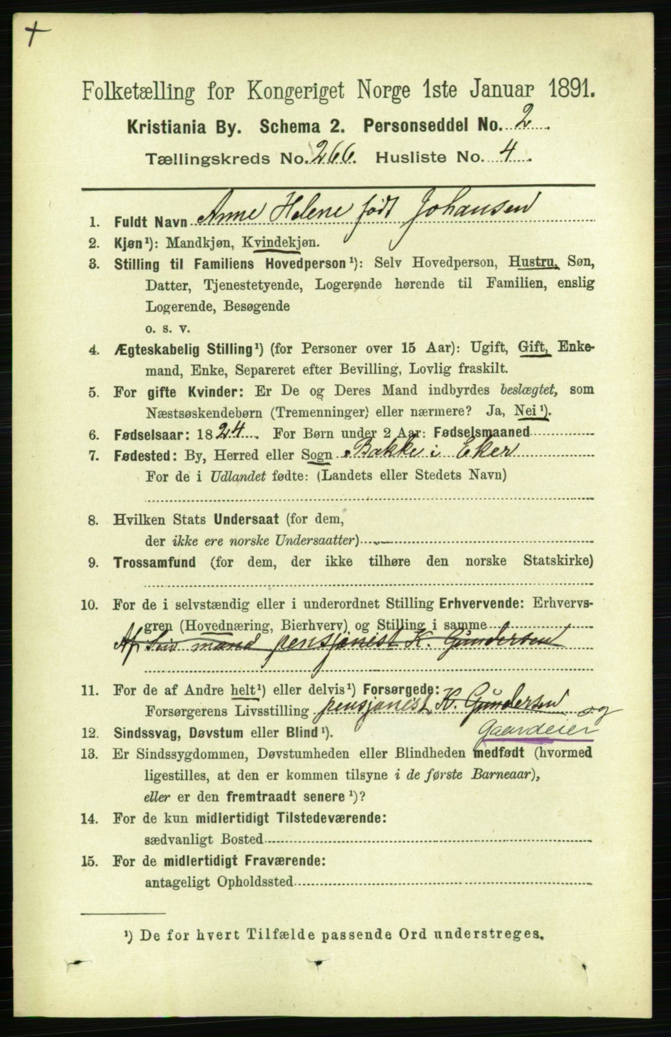 RA, 1891 census for 0301 Kristiania, 1891, p. 161229