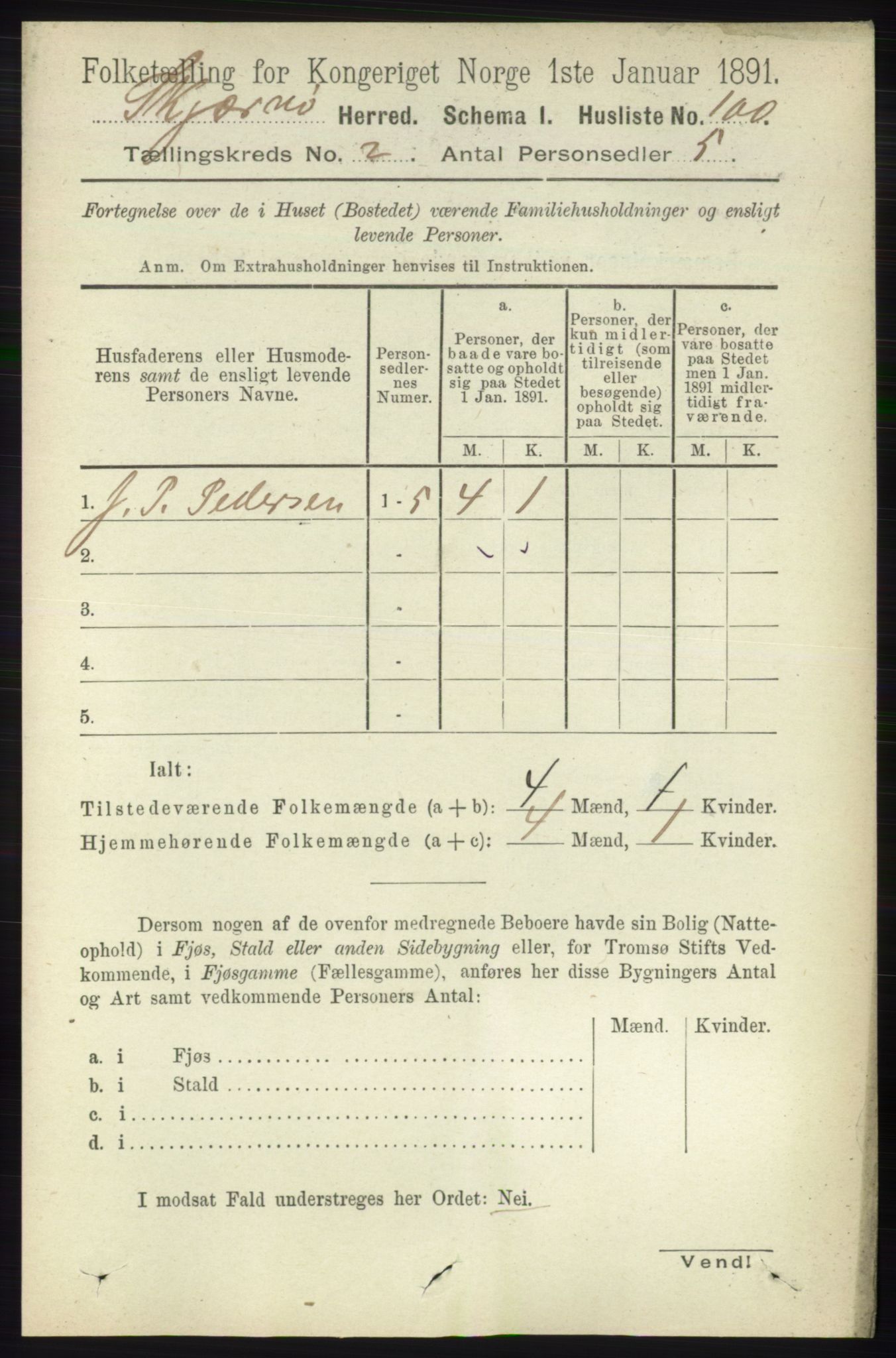 RA, 1891 census for 1941 Skjervøy, 1891, p. 1017