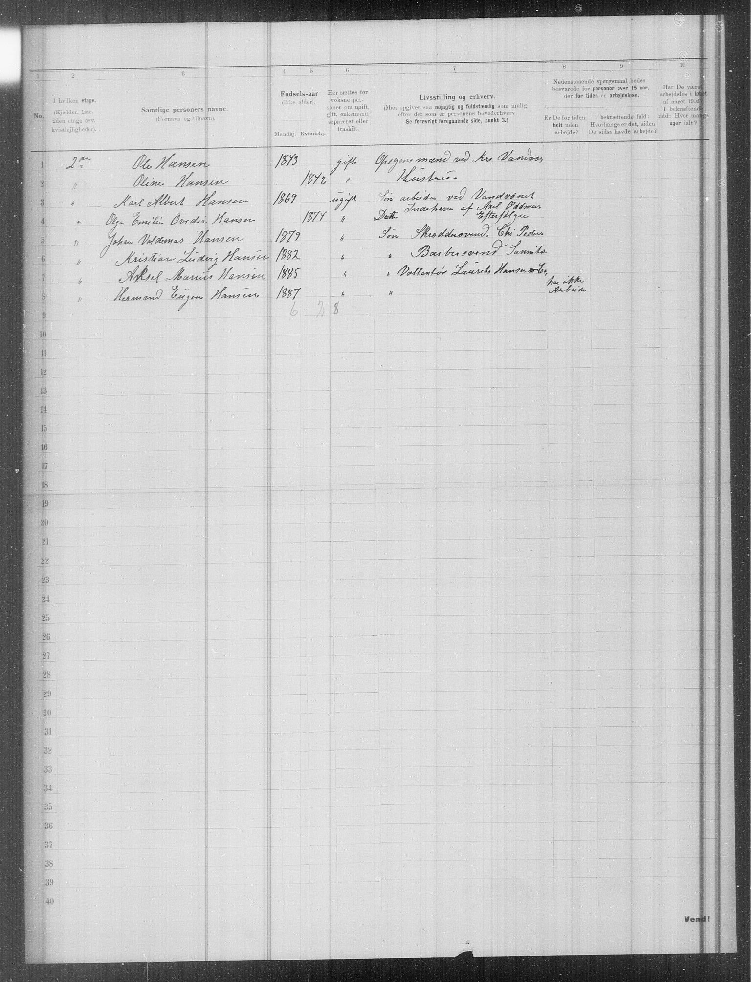 OBA, Municipal Census 1902 for Kristiania, 1902, p. 15806