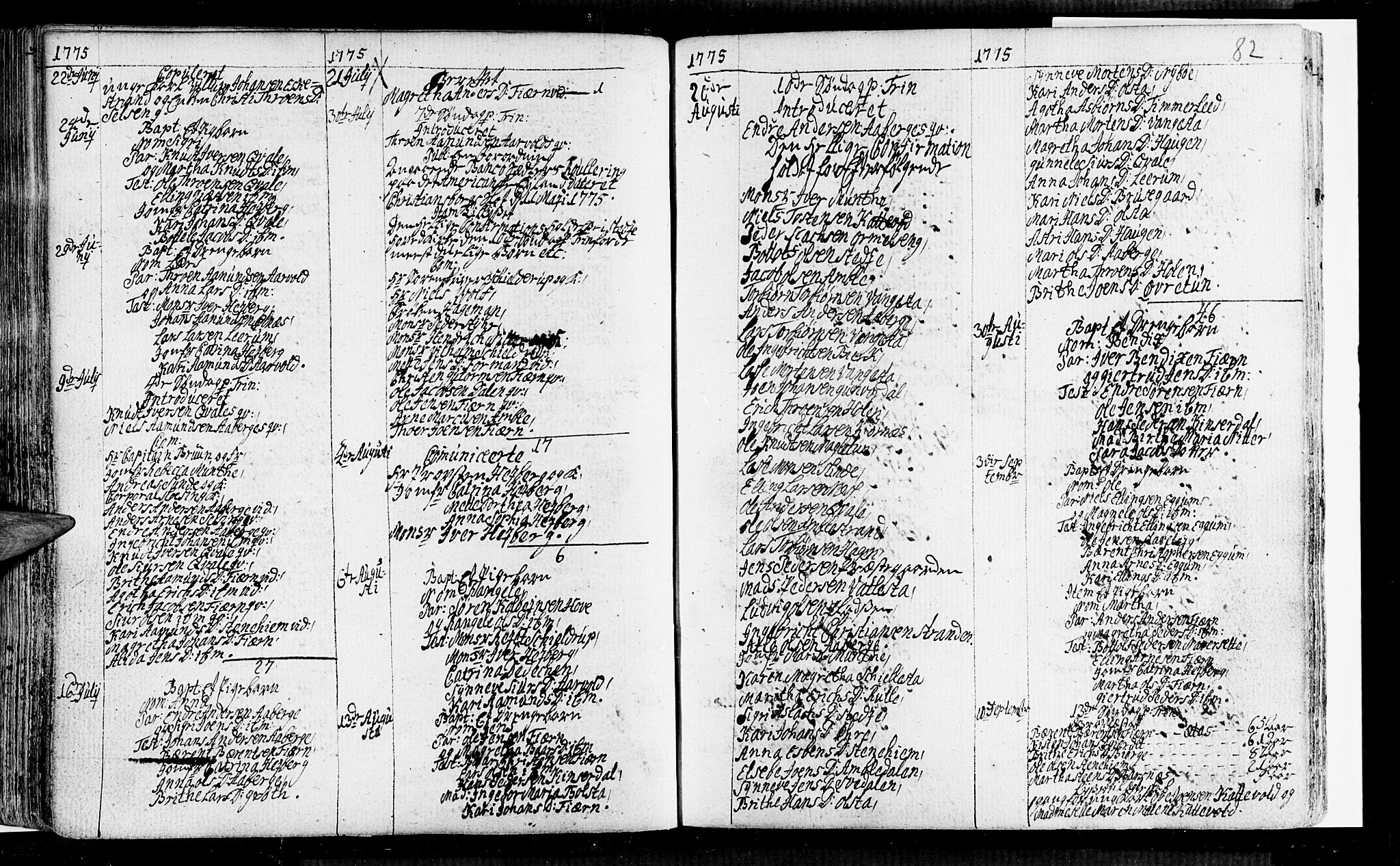 Sogndal sokneprestembete, AV/SAB-A-81301/H/Haa/Haaa/L0005: Parish register (official) no. A 5, 1768-1782, p. 82