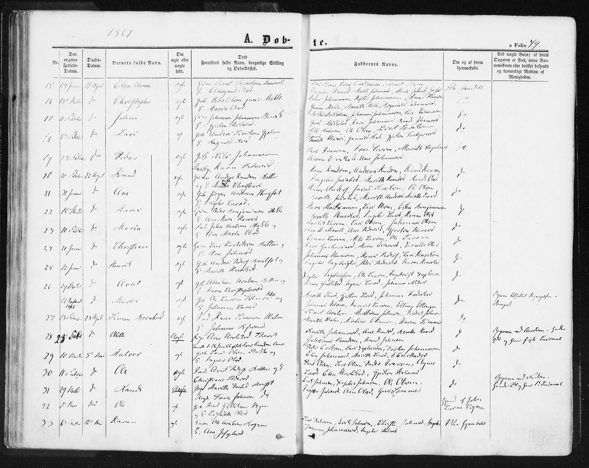 Ministerialprotokoller, klokkerbøker og fødselsregistre - Møre og Romsdal, SAT/A-1454/578/L0905: Parish register (official) no. 578A04, 1859-1877, p. 49