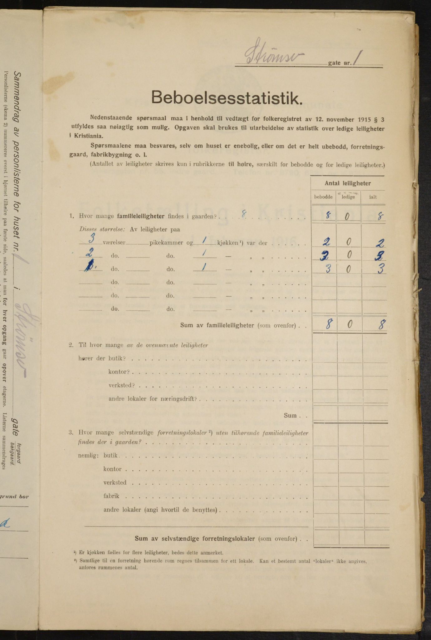 OBA, Municipal Census 1916 for Kristiania, 1916, p. 106717