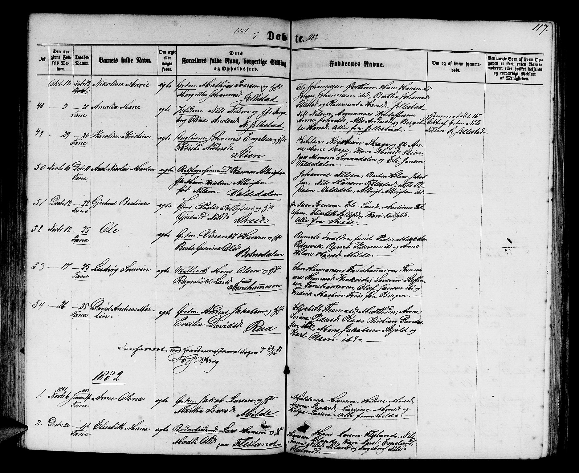Fana Sokneprestembete, AV/SAB-A-75101/H/Hab/Habb/L0003: Parish register (copy) no. B 3, 1861-1888, p. 117