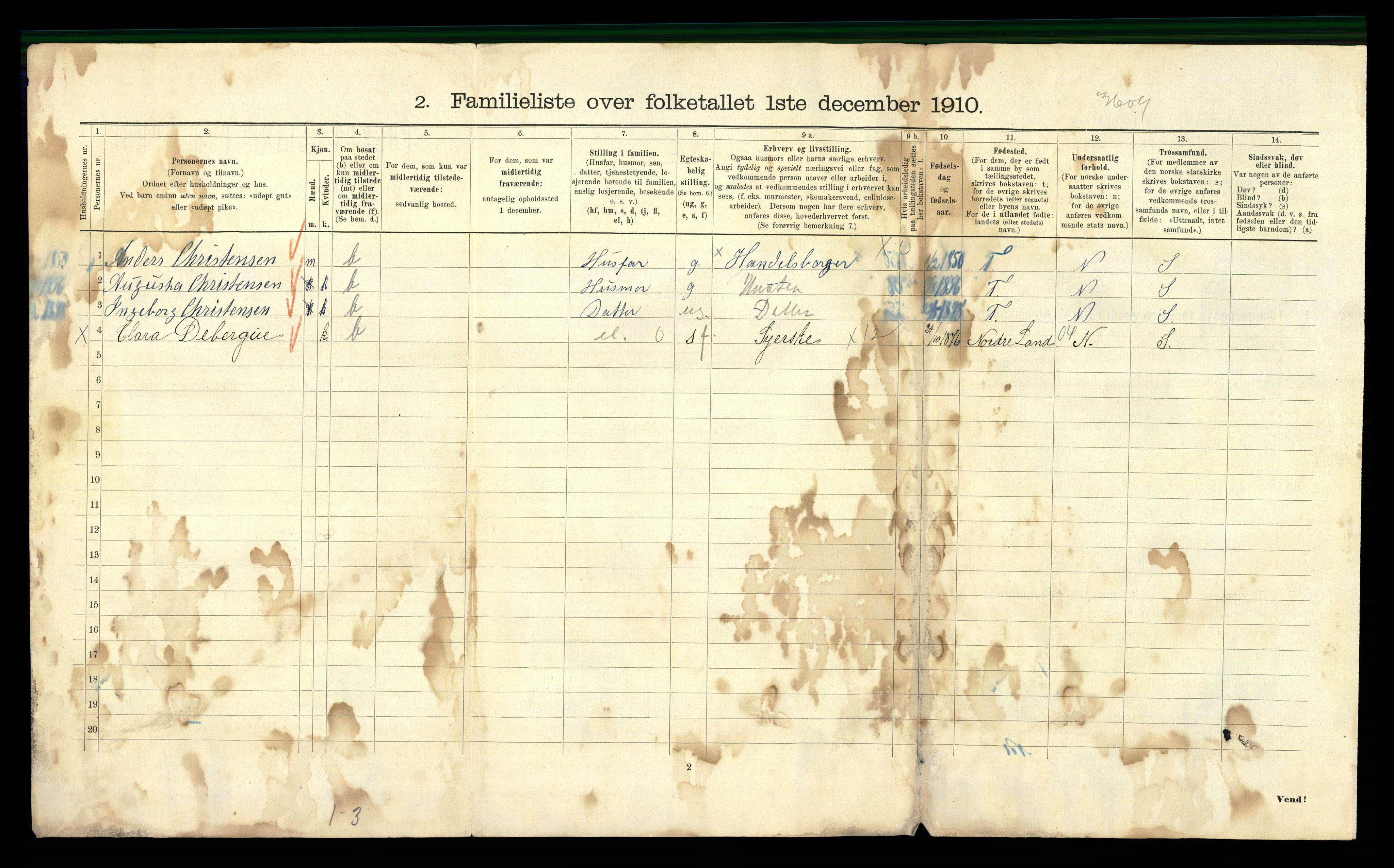 RA, 1910 census for Kristiania, 1910, p. 76462