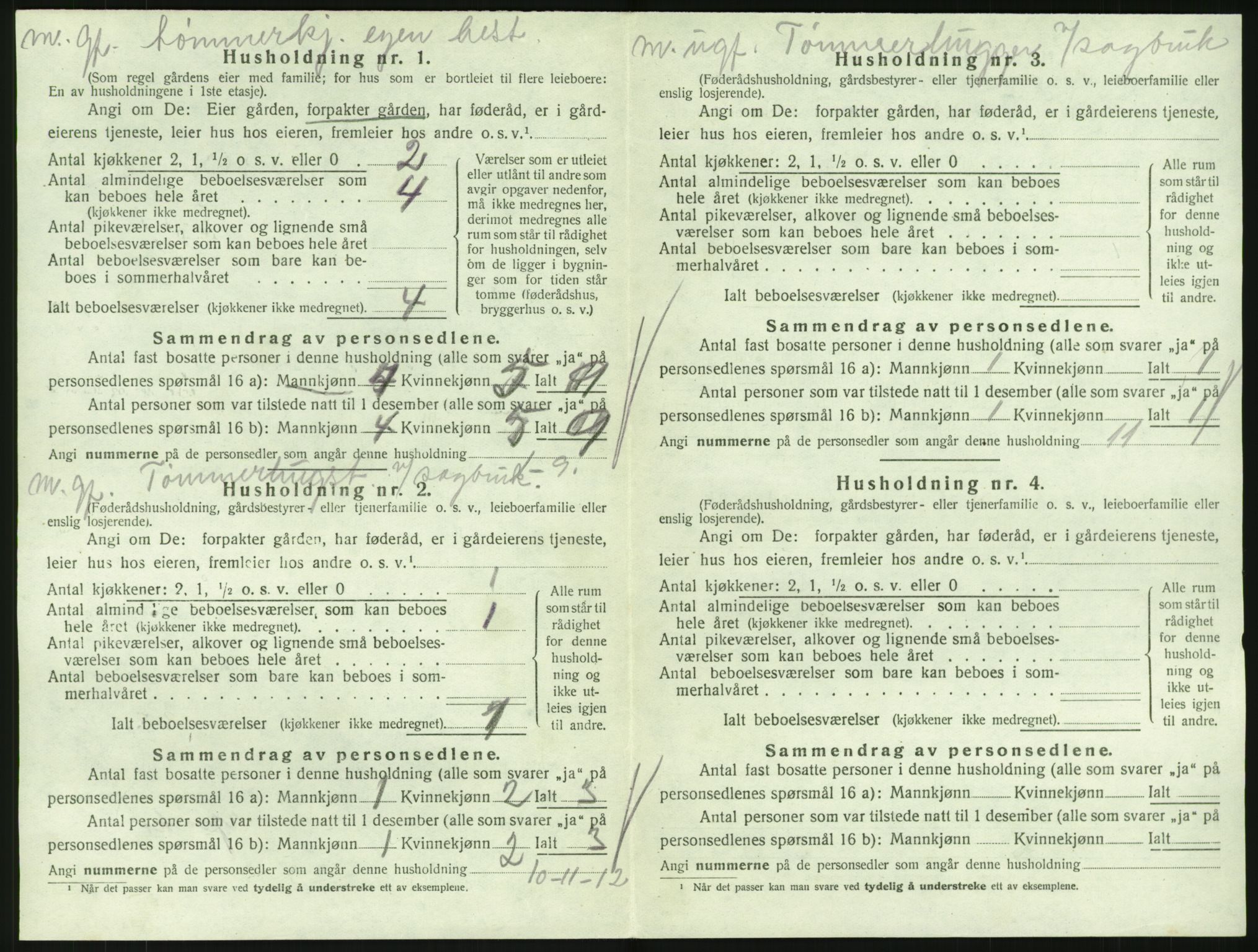 SAKO, 1920 census for Hedrum, 1920, p. 1454