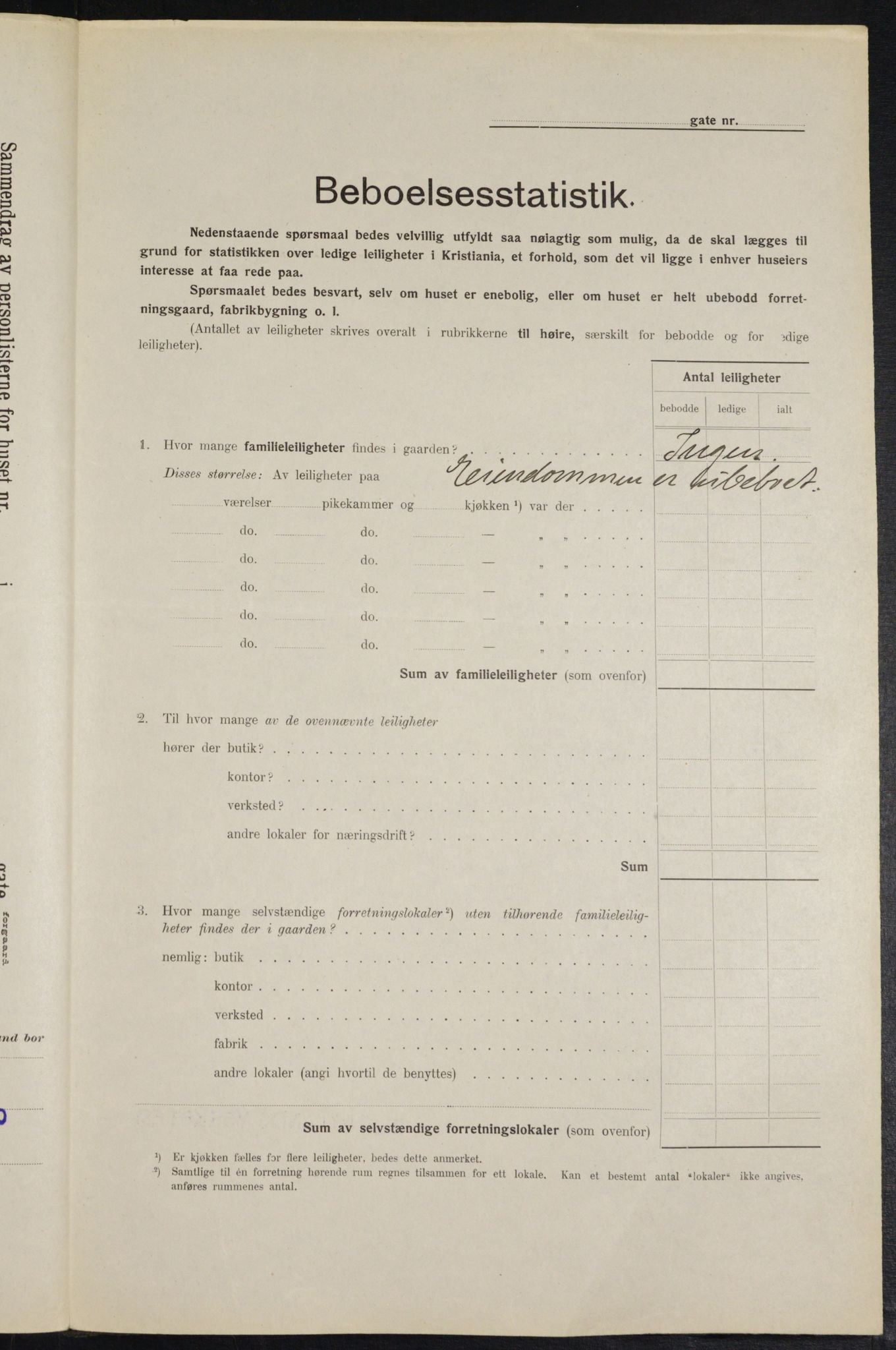 OBA, Municipal Census 1914 for Kristiania, 1914, p. 74017