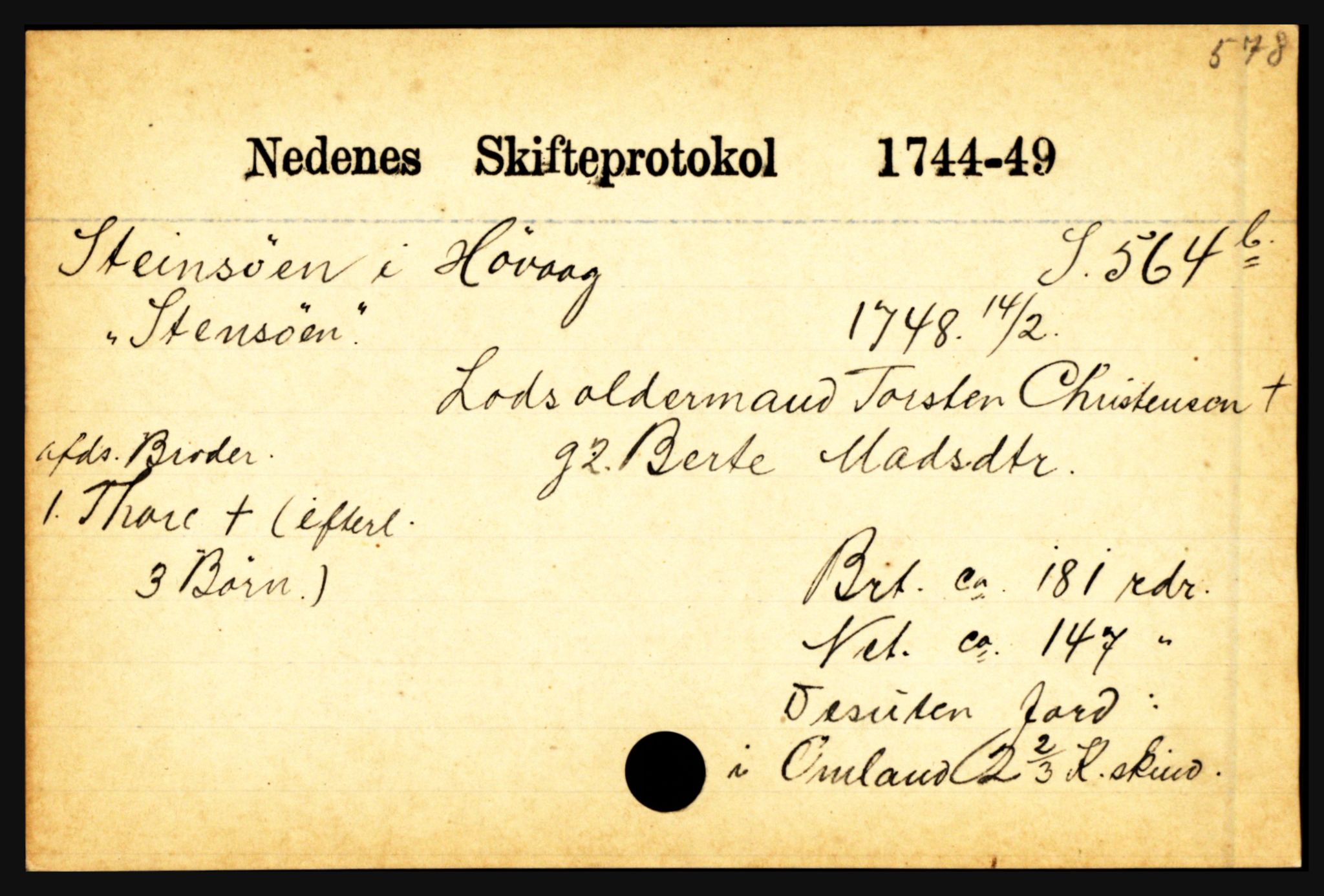 Nedenes sorenskriveri før 1824, AV/SAK-1221-0007/H, p. 28317