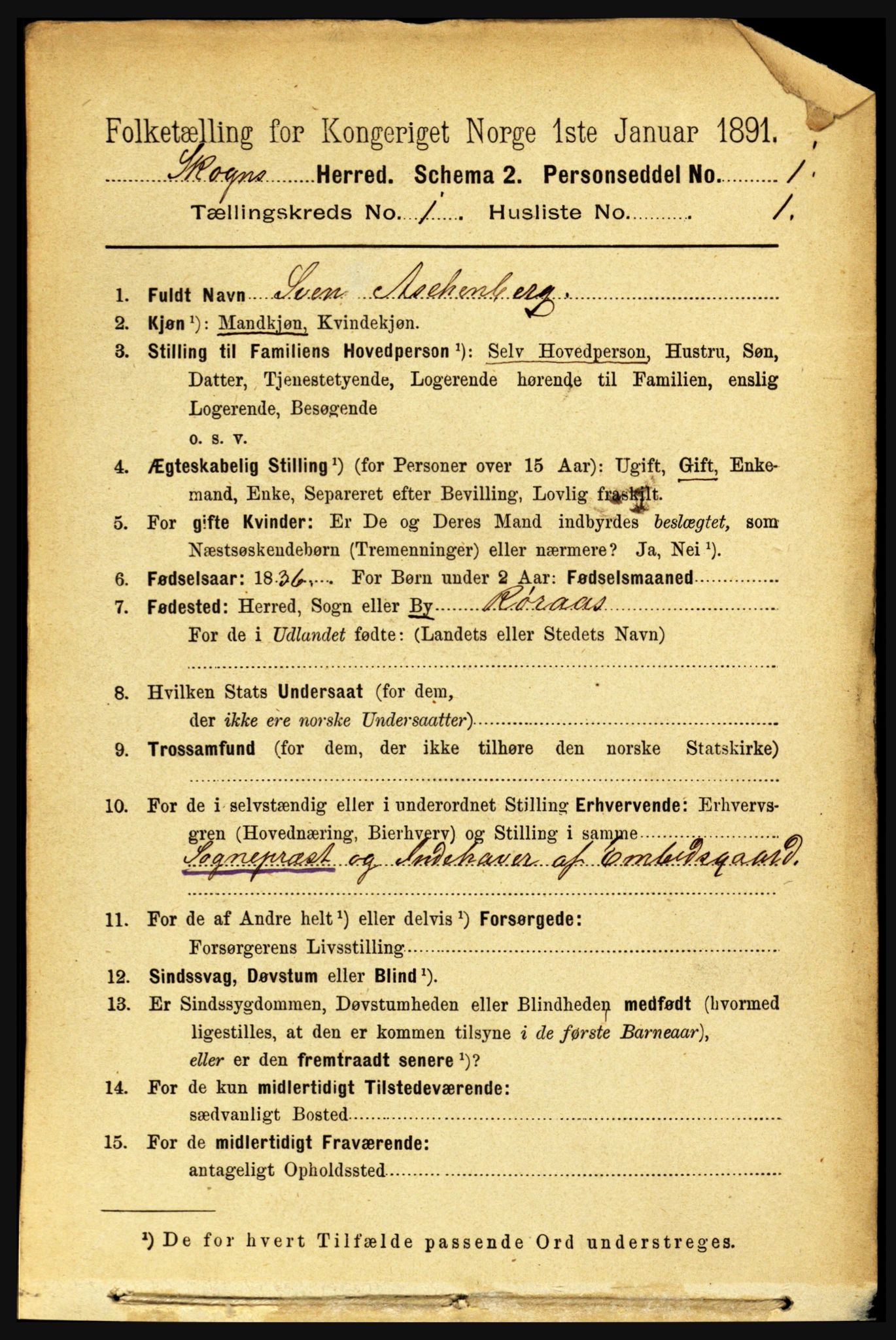 RA, 1891 census for 1719 Skogn, 1891, p. 147