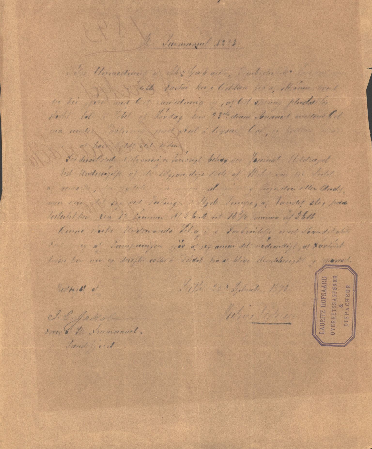 Pa 63 - Østlandske skibsassuranceforening, VEMU/A-1079/G/Ga/L0030/0005: Havaridokumenter / Imanuel, Jury, Nyborg, Vebo, 1893, p. 8
