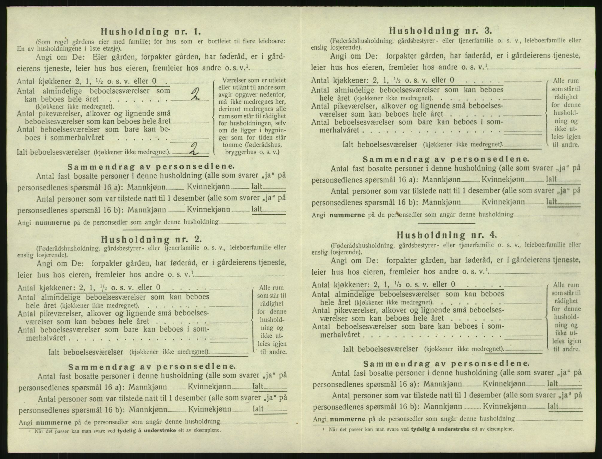 SAKO, 1920 census for Seljord, 1920, p. 1221