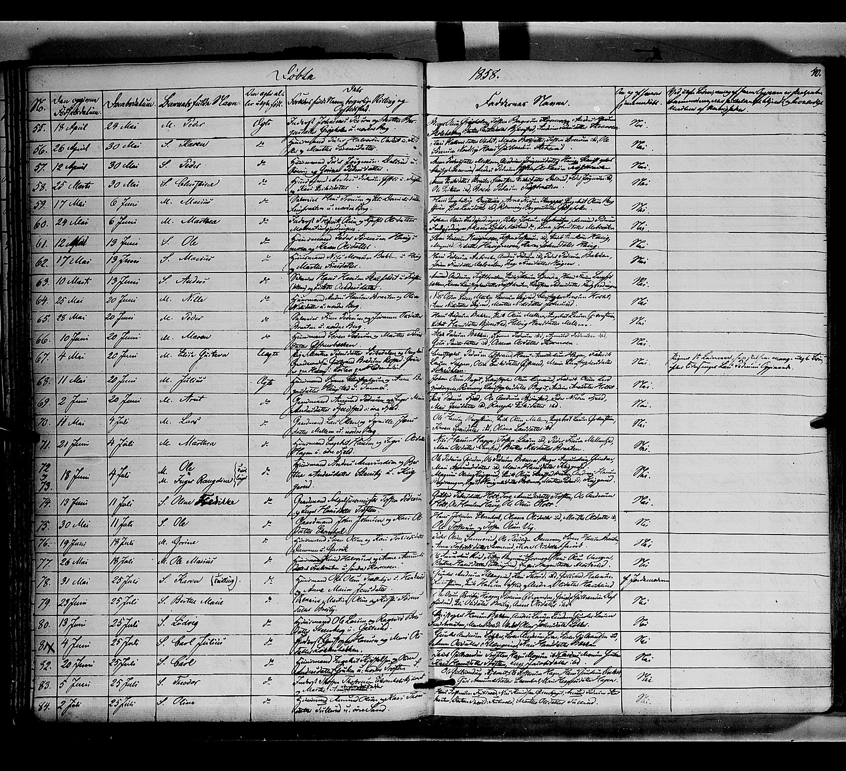 Nord-Odal prestekontor, AV/SAH-PREST-032/H/Ha/Haa/L0003: Parish register (official) no. 3, 1851-1865, p. 40