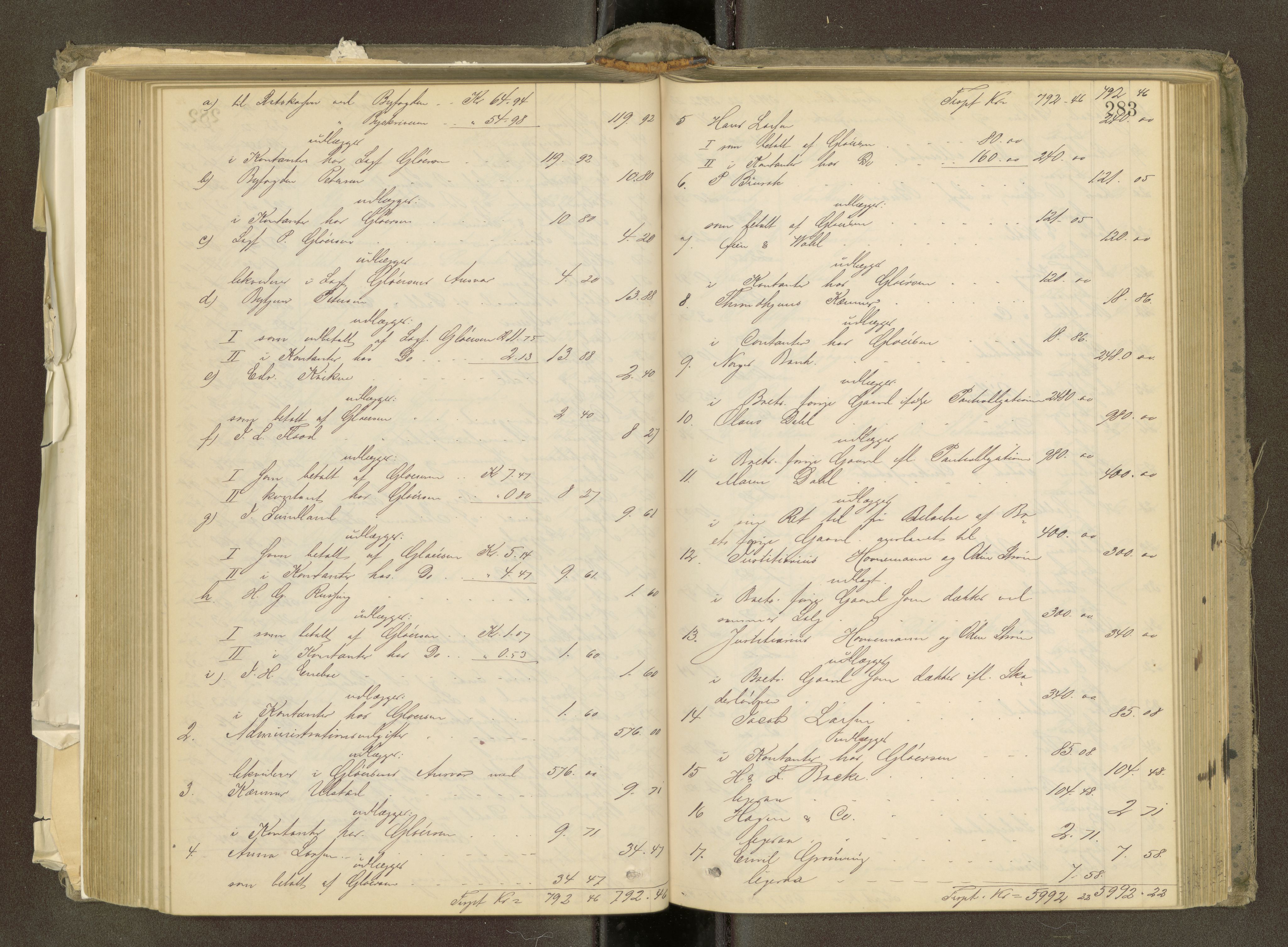 Trondheim byfogd, AV/SAT-A-0003/1/3/3A/L0032: Skifteutlodningsprotokoll - 22/9-1/4. (m/ register) U, 1877-1882, p. 283