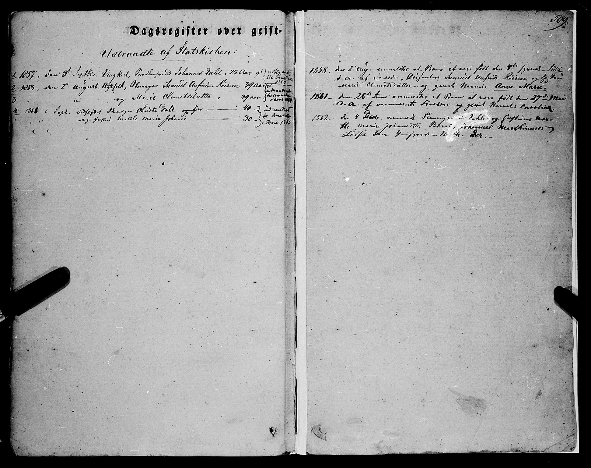 Vik sokneprestembete, AV/SAB-A-81501/H/Haa/Haaa/L0008: Parish register (official) no. A 8, 1846-1865, p. 509