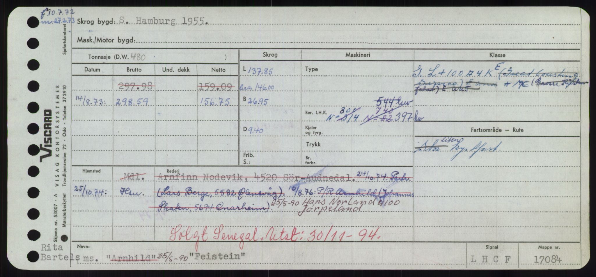 Sjøfartsdirektoratet med forløpere, Skipsmålingen, AV/RA-S-1627/H/Hd/L0010: Fartøy, F-Fjø, p. 245