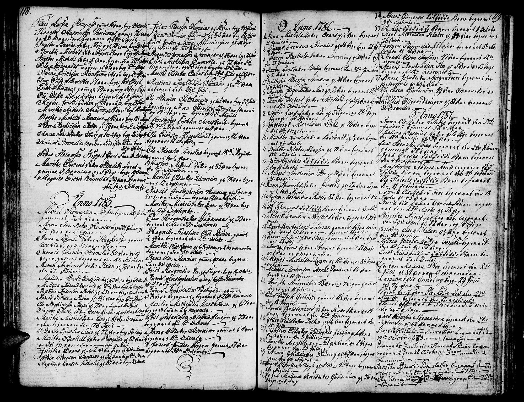 Ministerialprotokoller, klokkerbøker og fødselsregistre - Nord-Trøndelag, SAT/A-1458/746/L0440: Parish register (official) no. 746A02, 1760-1815, p. 118-119